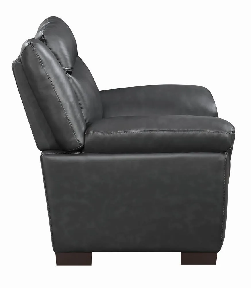Arabella Gray Pillow Top Upholstered Chair - Image 4