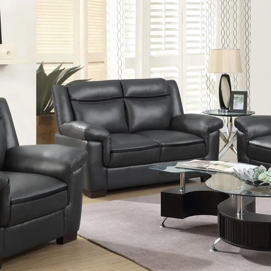 Arabella Gray Pillow Top Upholstered Loveseat