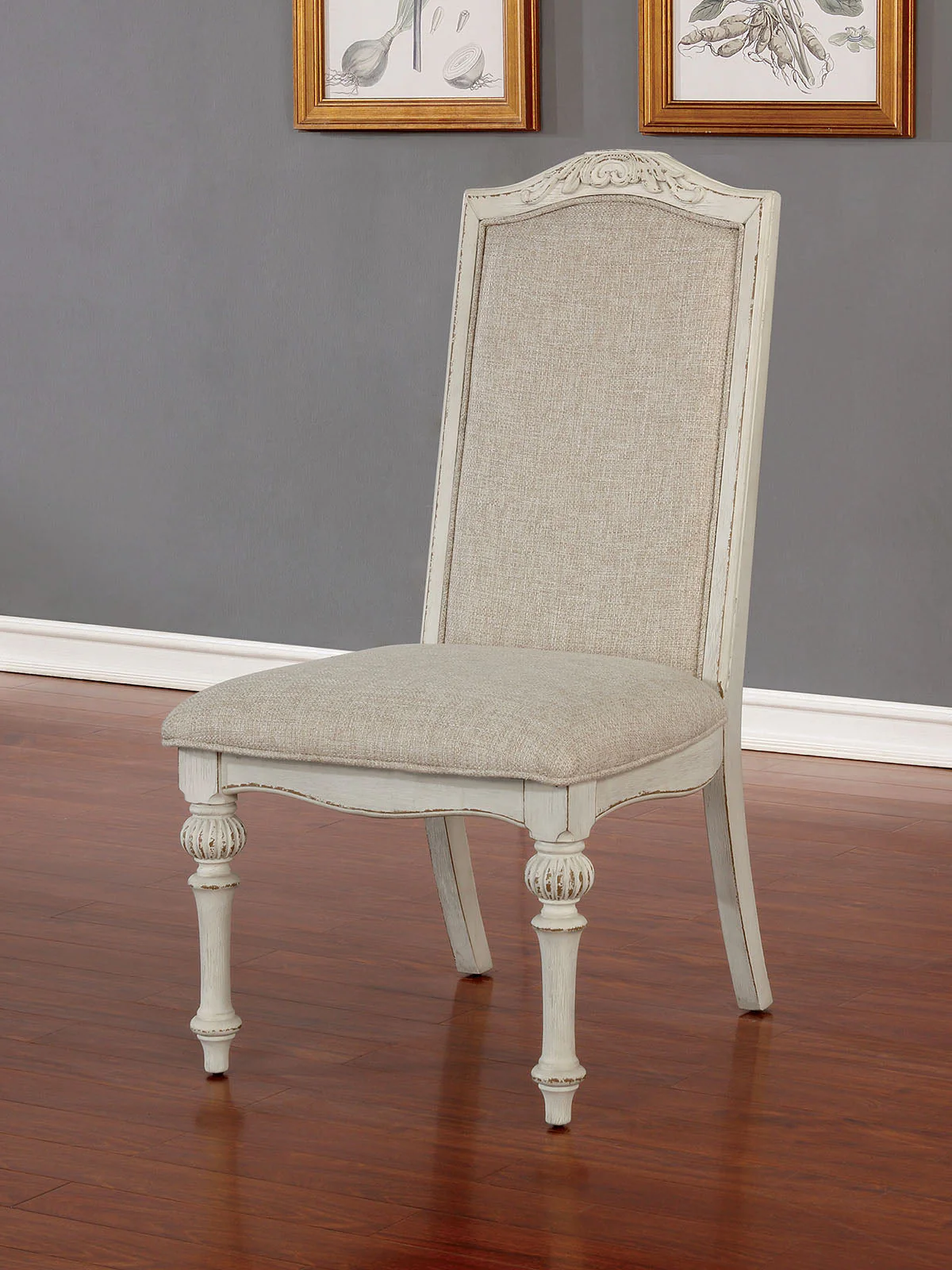 Arcadia Antique White 9 Pc Extendable Dining Table Set - Image 5