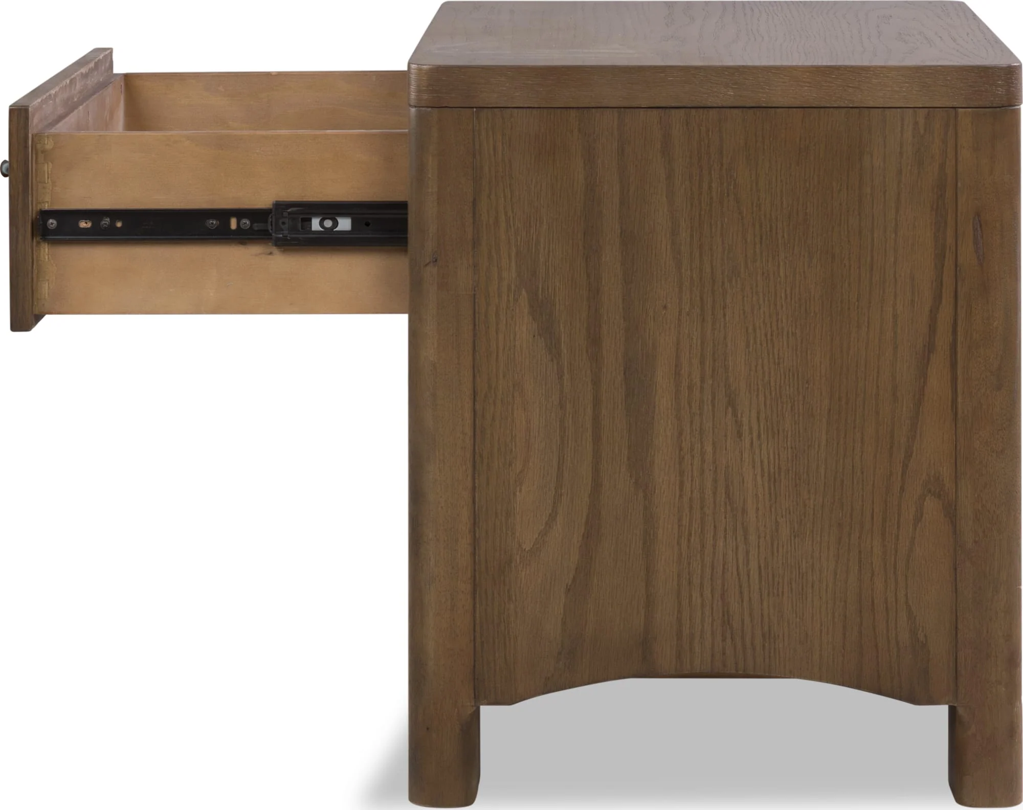 Arden Tavern Brown 1-Drawer Nightstand - Image 4