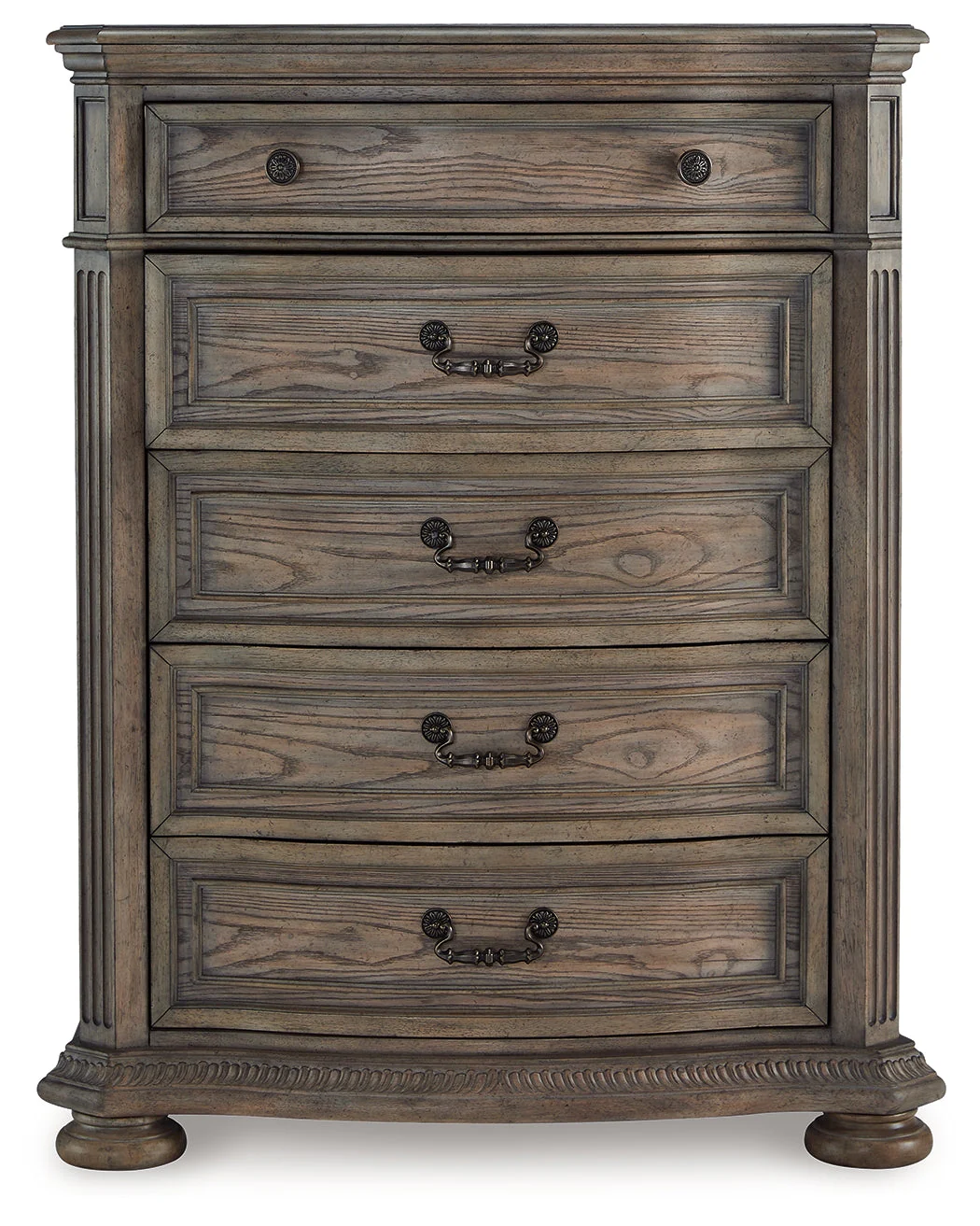 Ardenfield Light Brown California King Sleigh Bedroom Set with Chest and Nightstand - Image 2