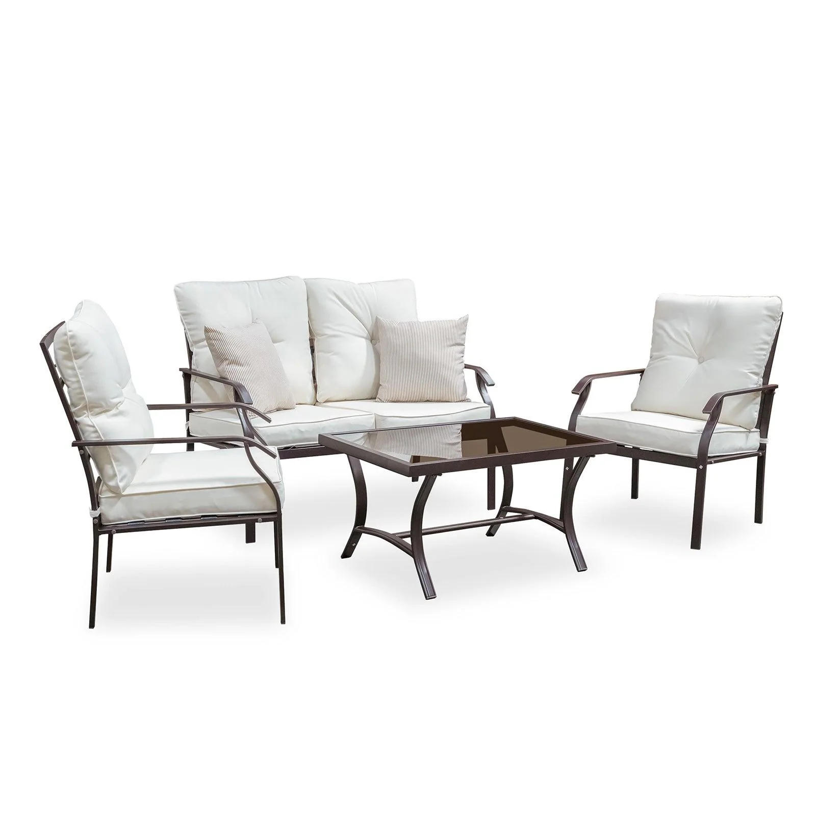 Arezzo Beige 4-Piece Outdoor Furniture Set