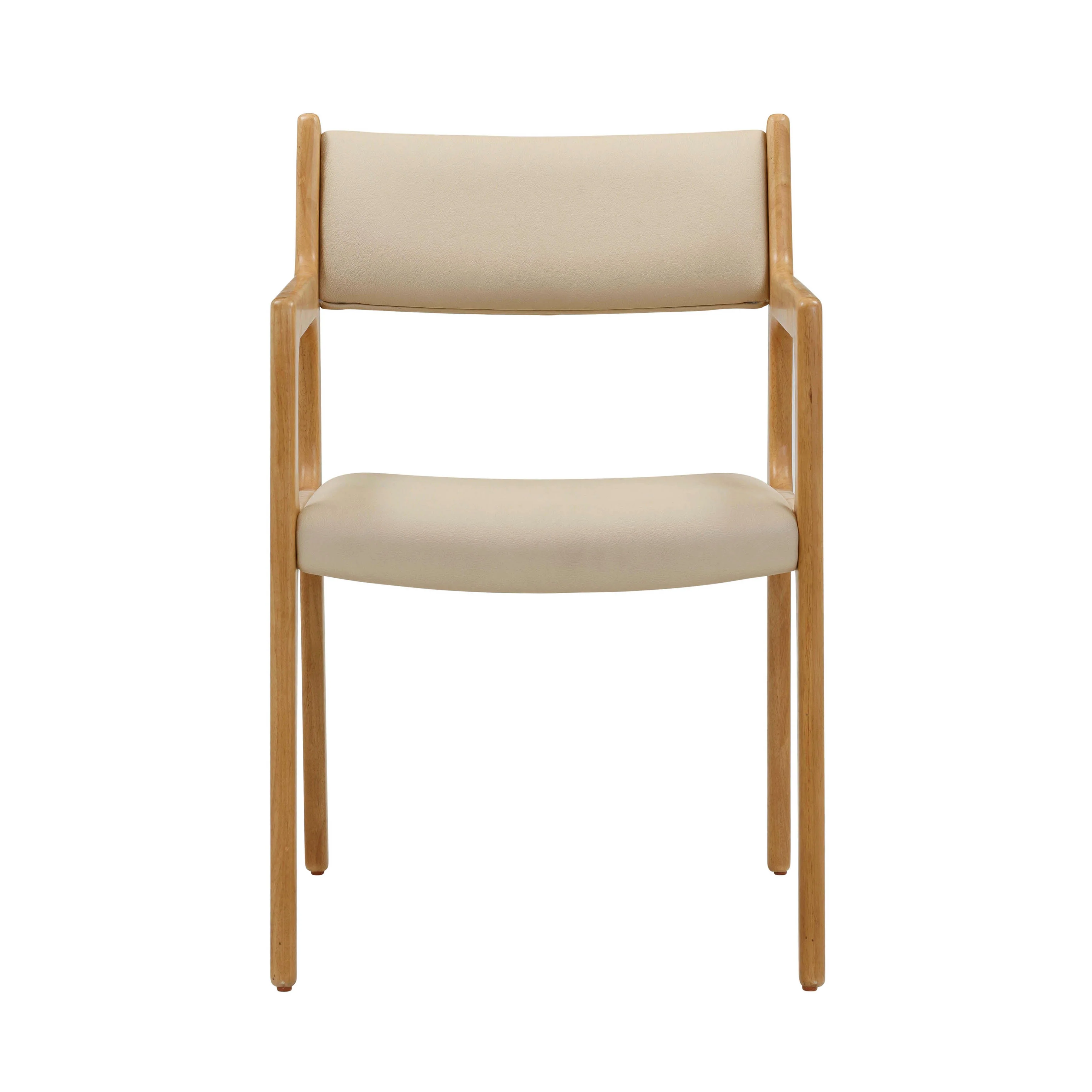 Ari Cream Performance Vegan Leather Dining Chair - Set of 2 - Image 4