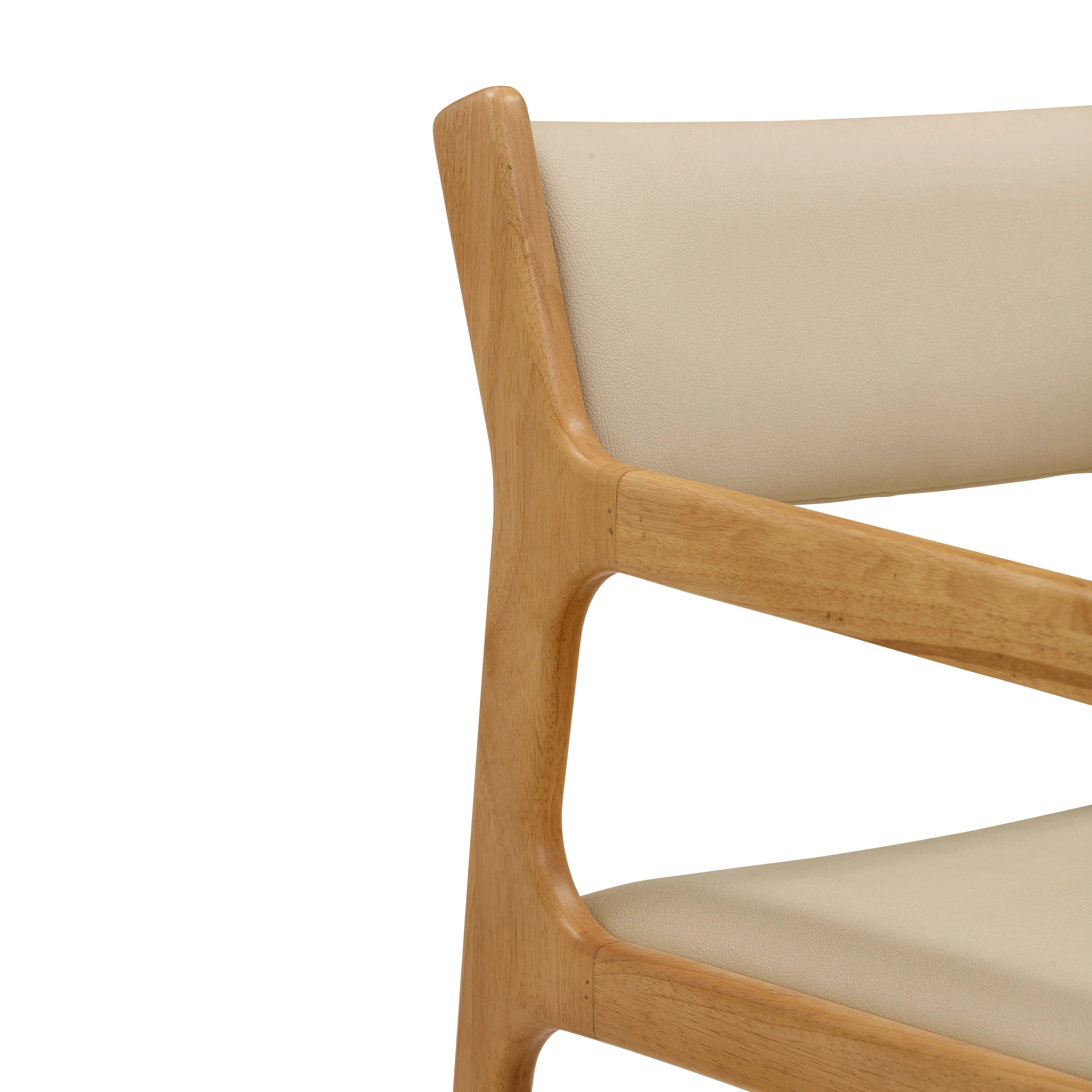 Ari Cream Performance Vegan Leather Dining Chair - Set of 2 - Image 7