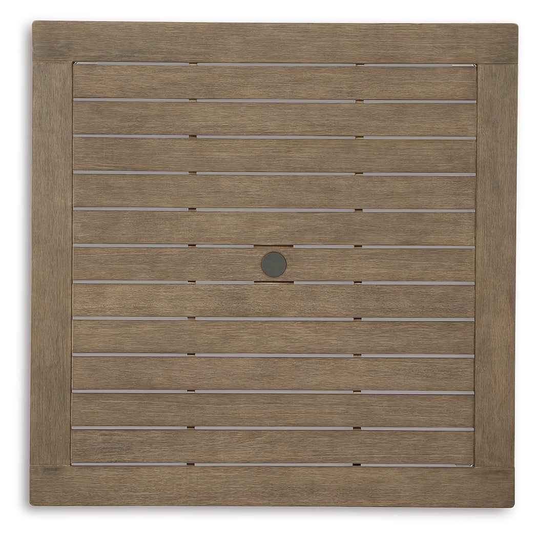 Aria Plains Brown Outdoor Dining Table - Image 9