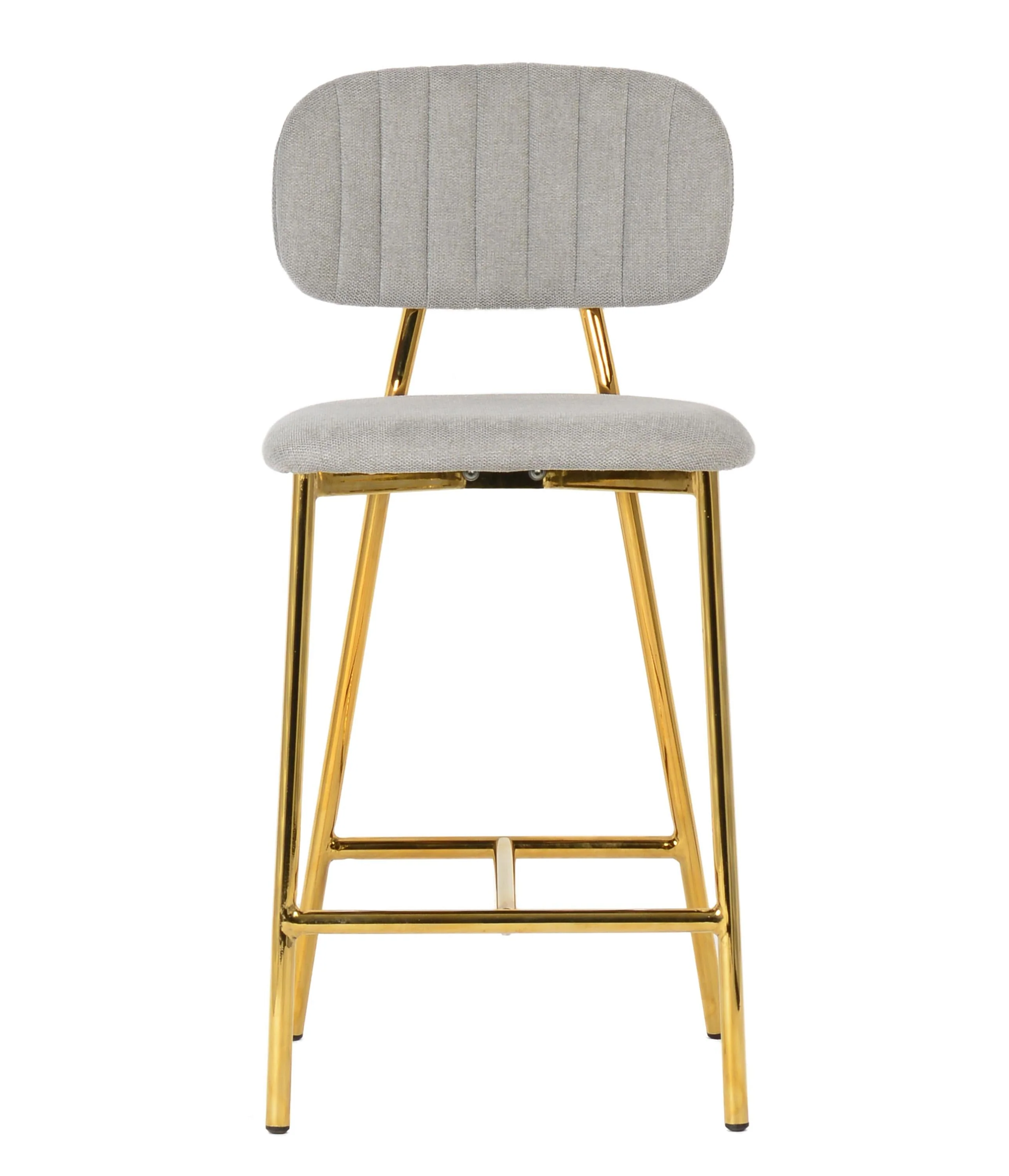 Ariana Grey Counter Stool with Gold Legs - Set of 2 - Image 4