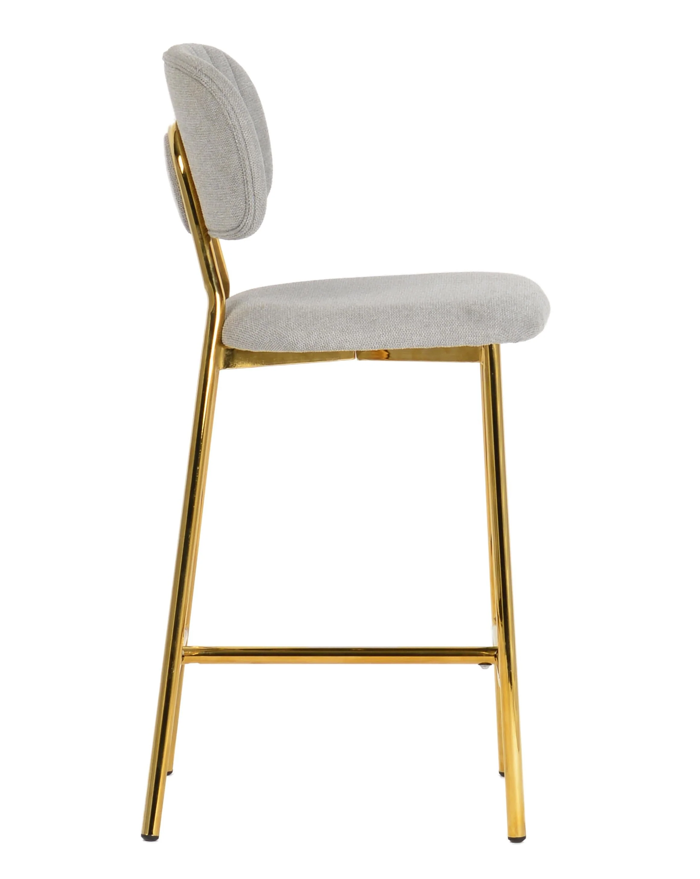 Ariana Grey Counter Stool with Gold Legs - Set of 2 - Image 5