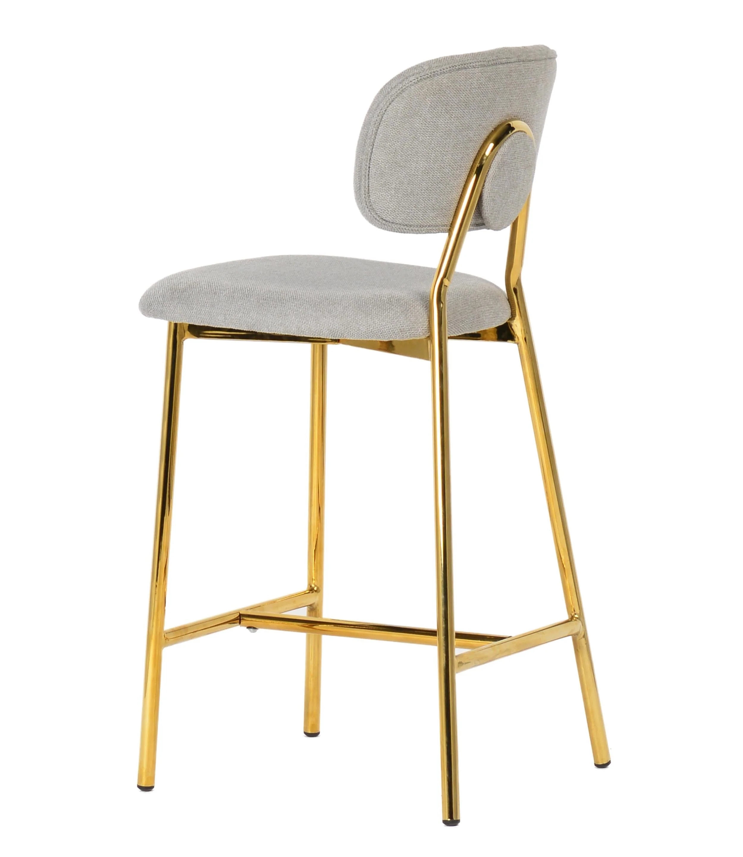 Ariana Grey Counter Stool with Gold Legs - Set of 2 - Image 6