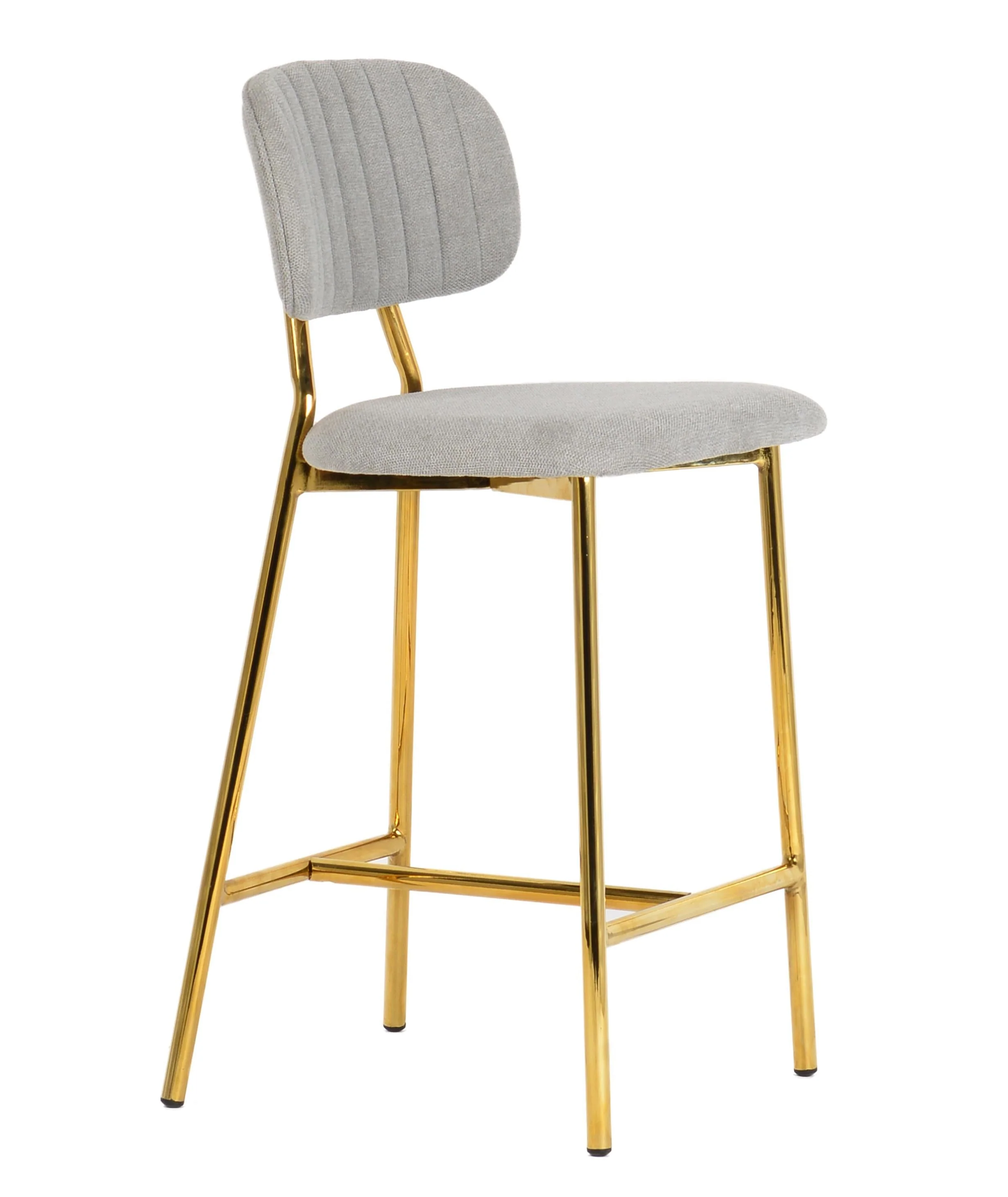 Ariana Grey Counter Stool with Gold Legs - Set of 2 - Image 8