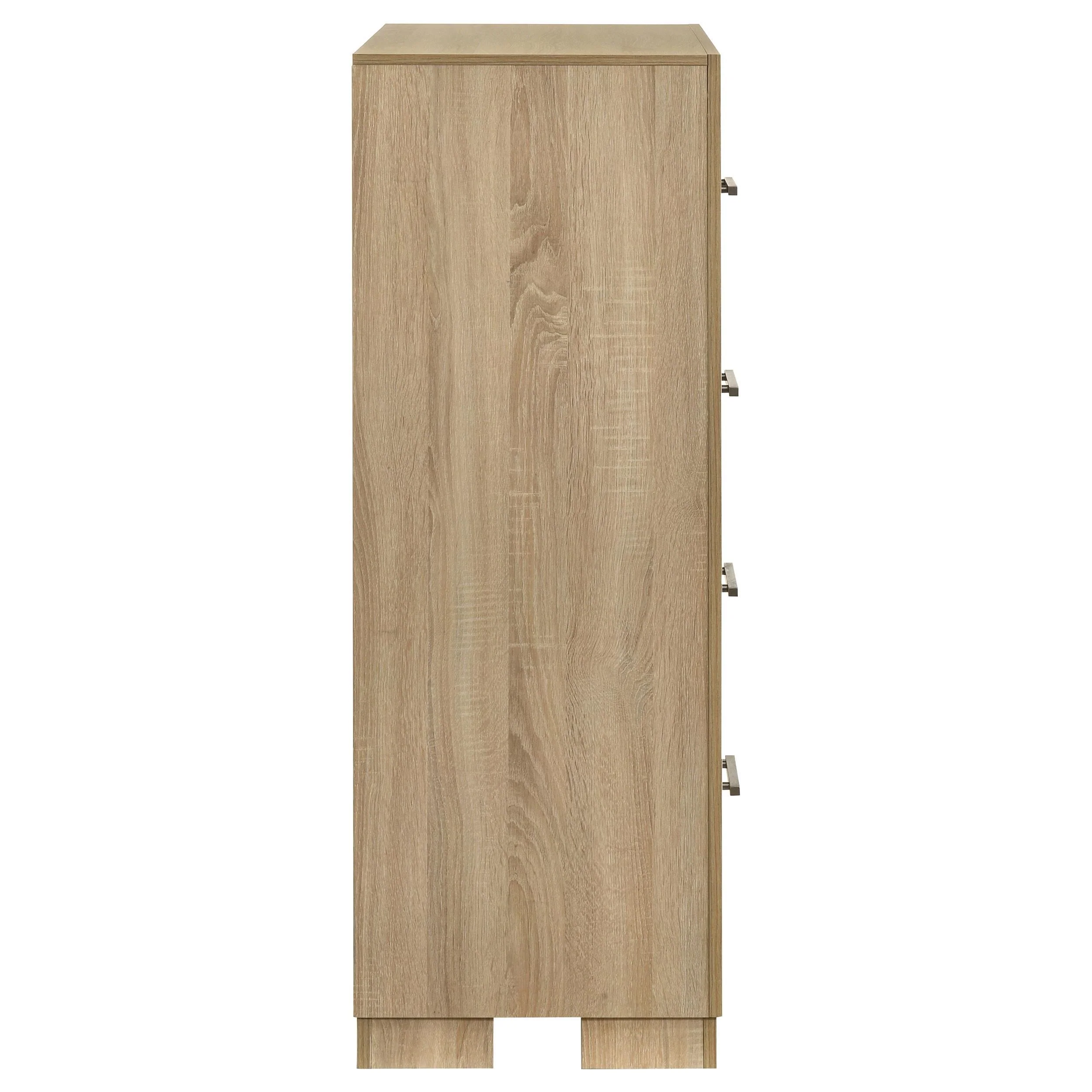 Arielle Light Oak 4-Drawer Bedroom Chest of Drawers - Image 6