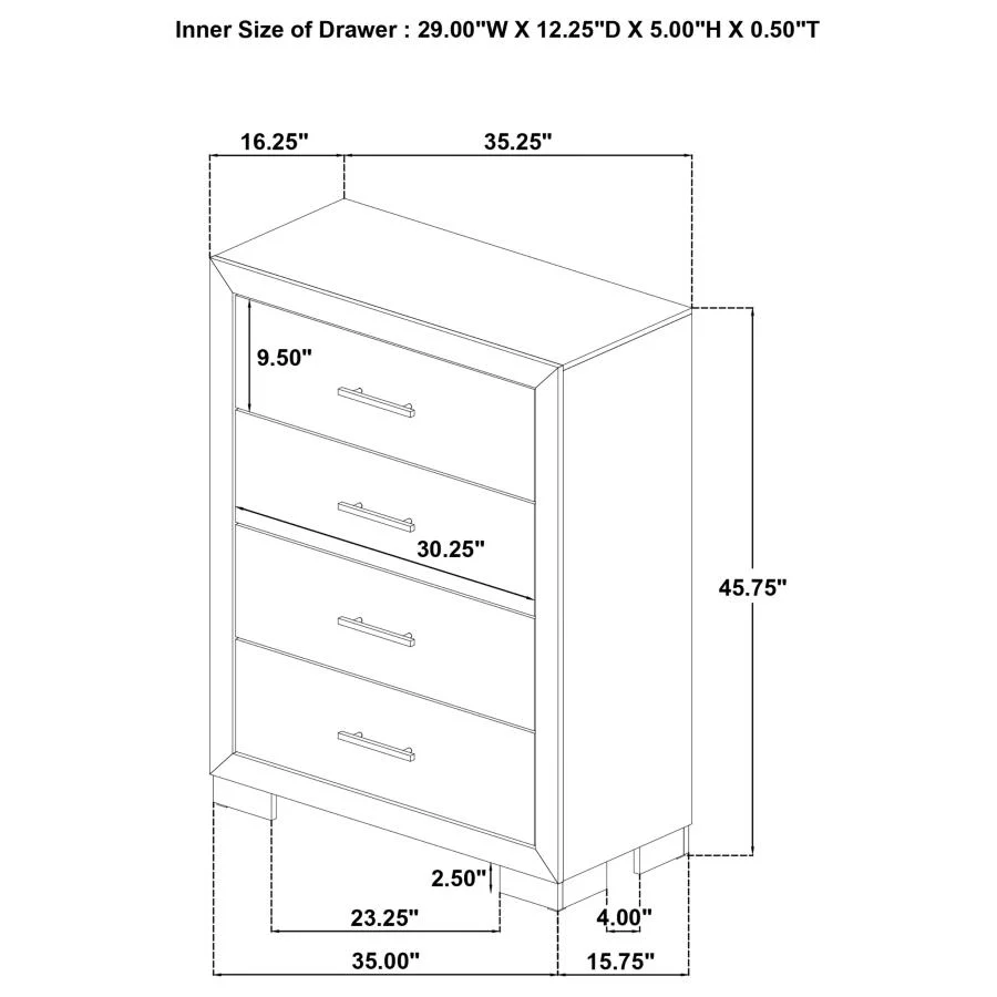 Arielle Light Oak 5-piece Queen Bedroom Set - Image 16