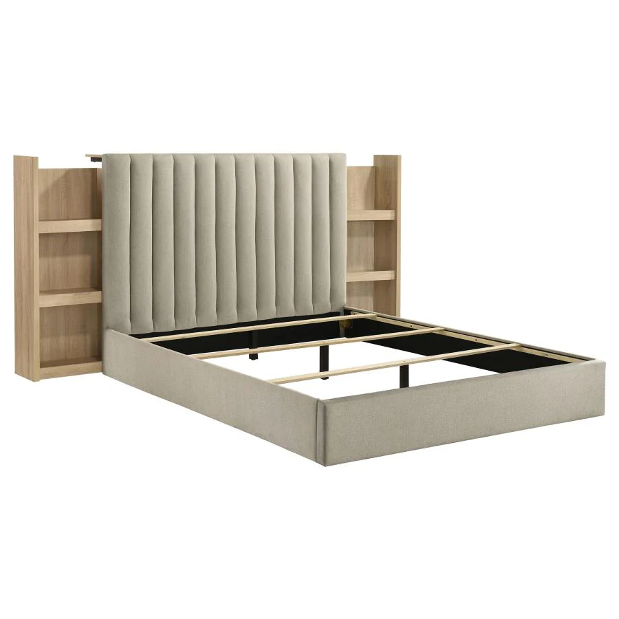 Arielle Light Oak 5-piece Queen Bedroom Set - Image 3