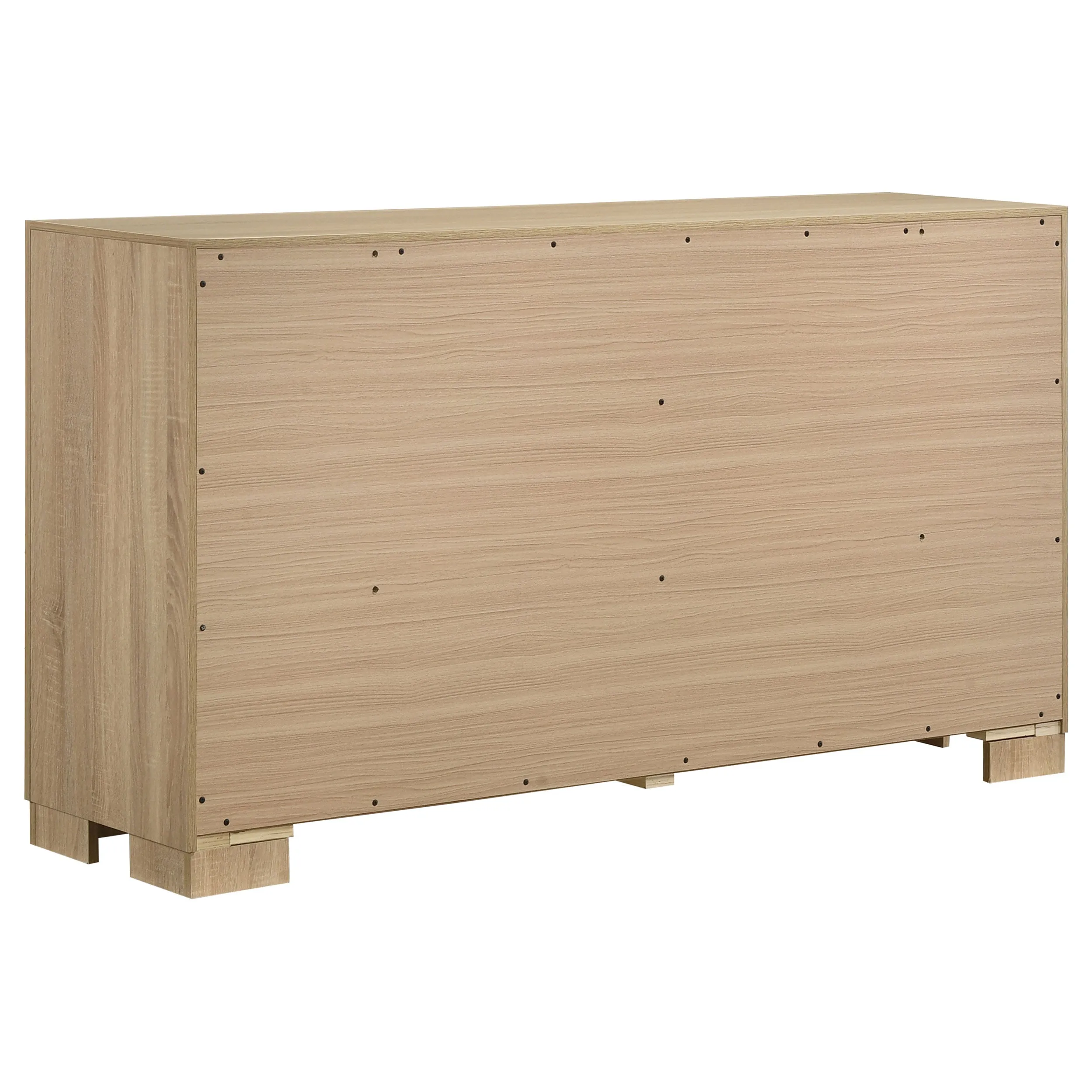 Arielle Light Oak 6-drawer Bedroom Dresser Cabinet - Image 4