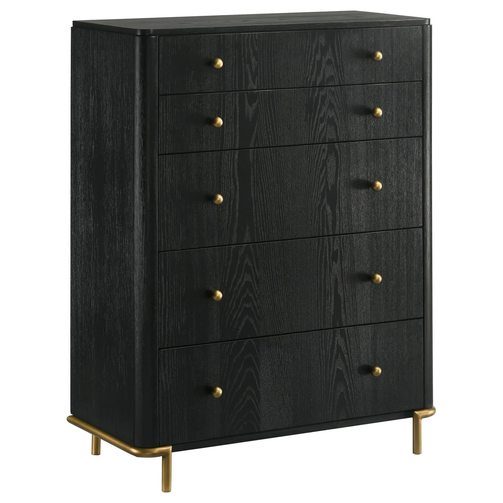 Arini 5-drawer Bedroom Chest Black - Image 2