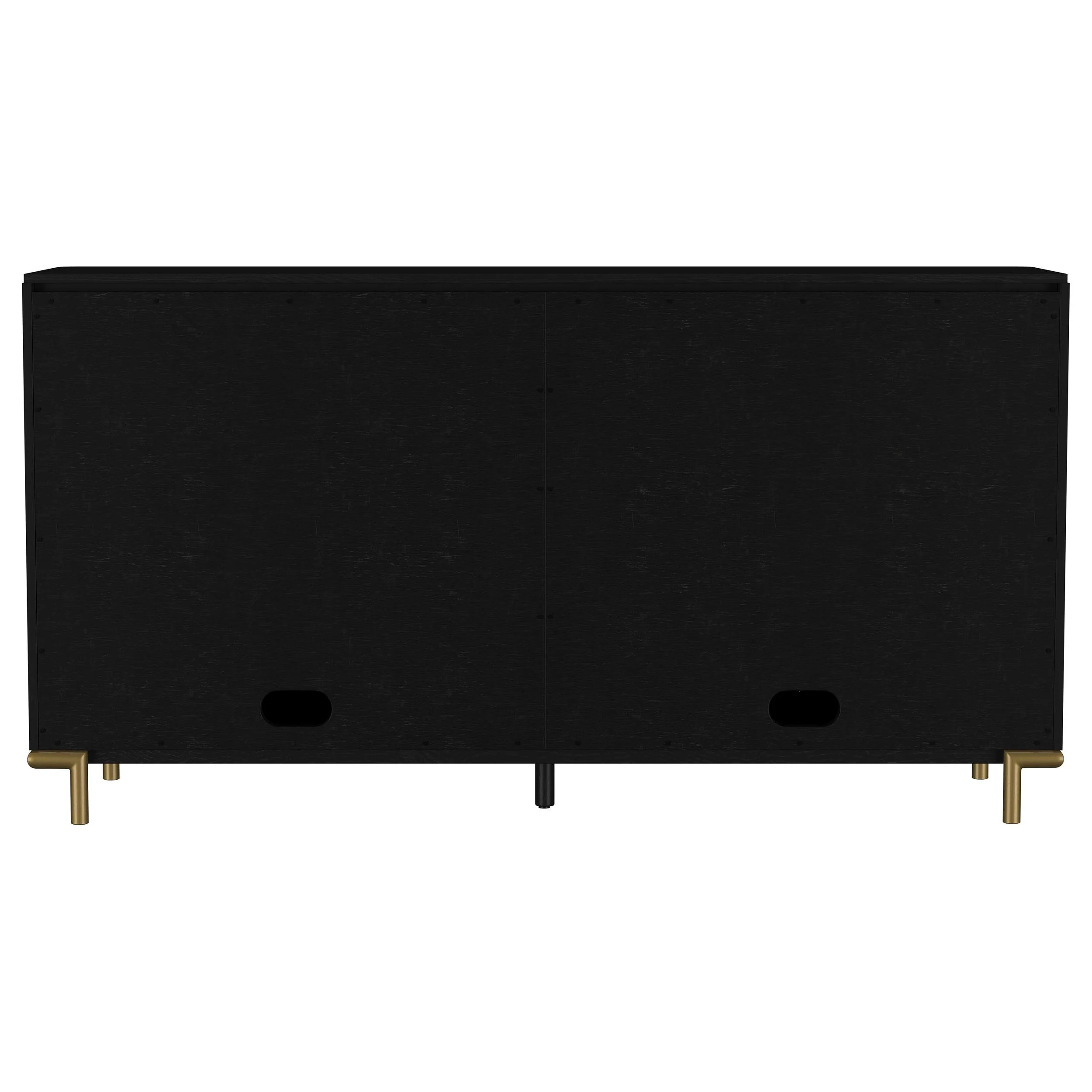 Arini Black 2-Drawer Cane Door Dining Sideboard Server - Image 7