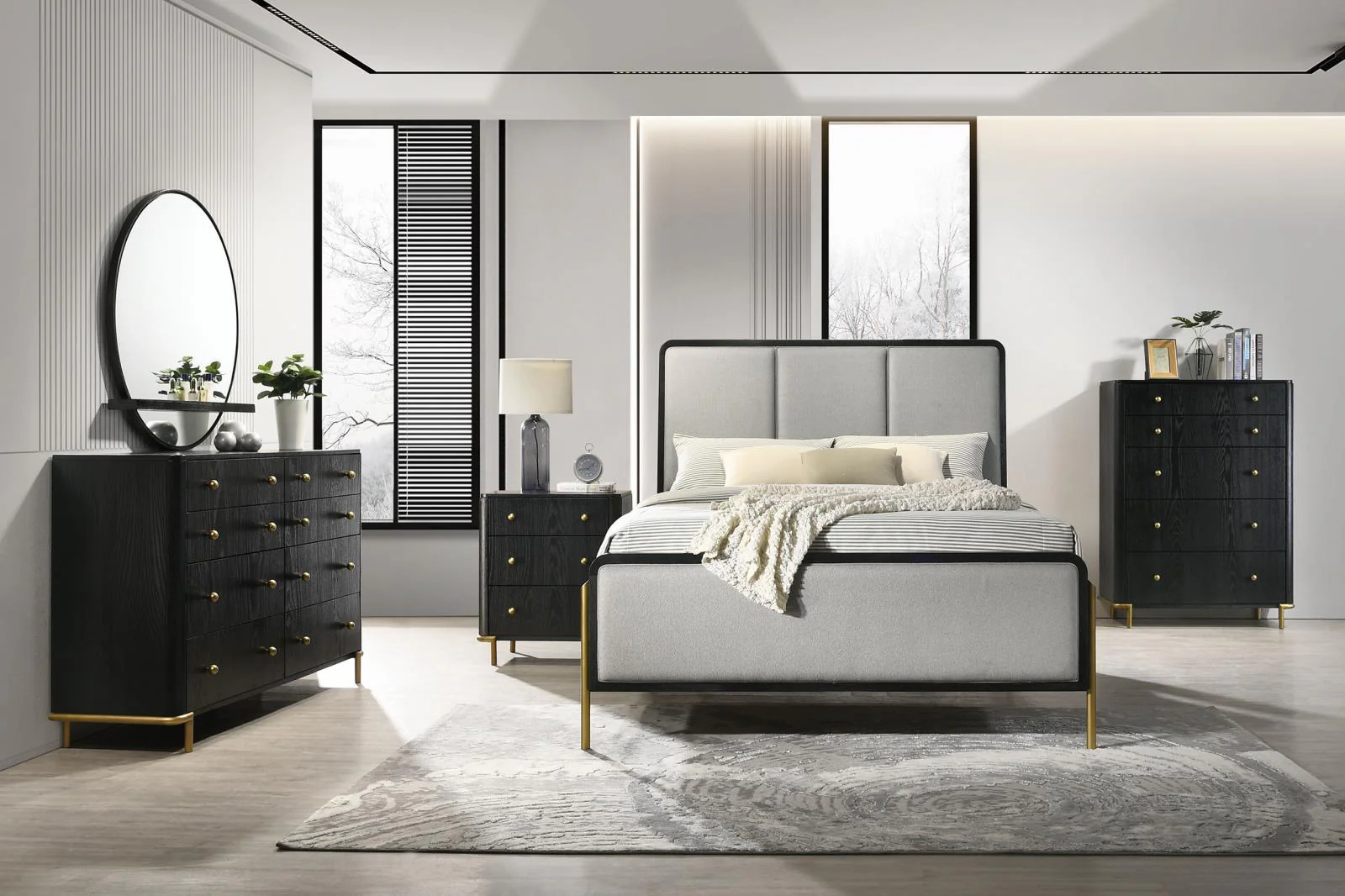 Arini Black 8-drawer Bedroom Dresser - Image 13