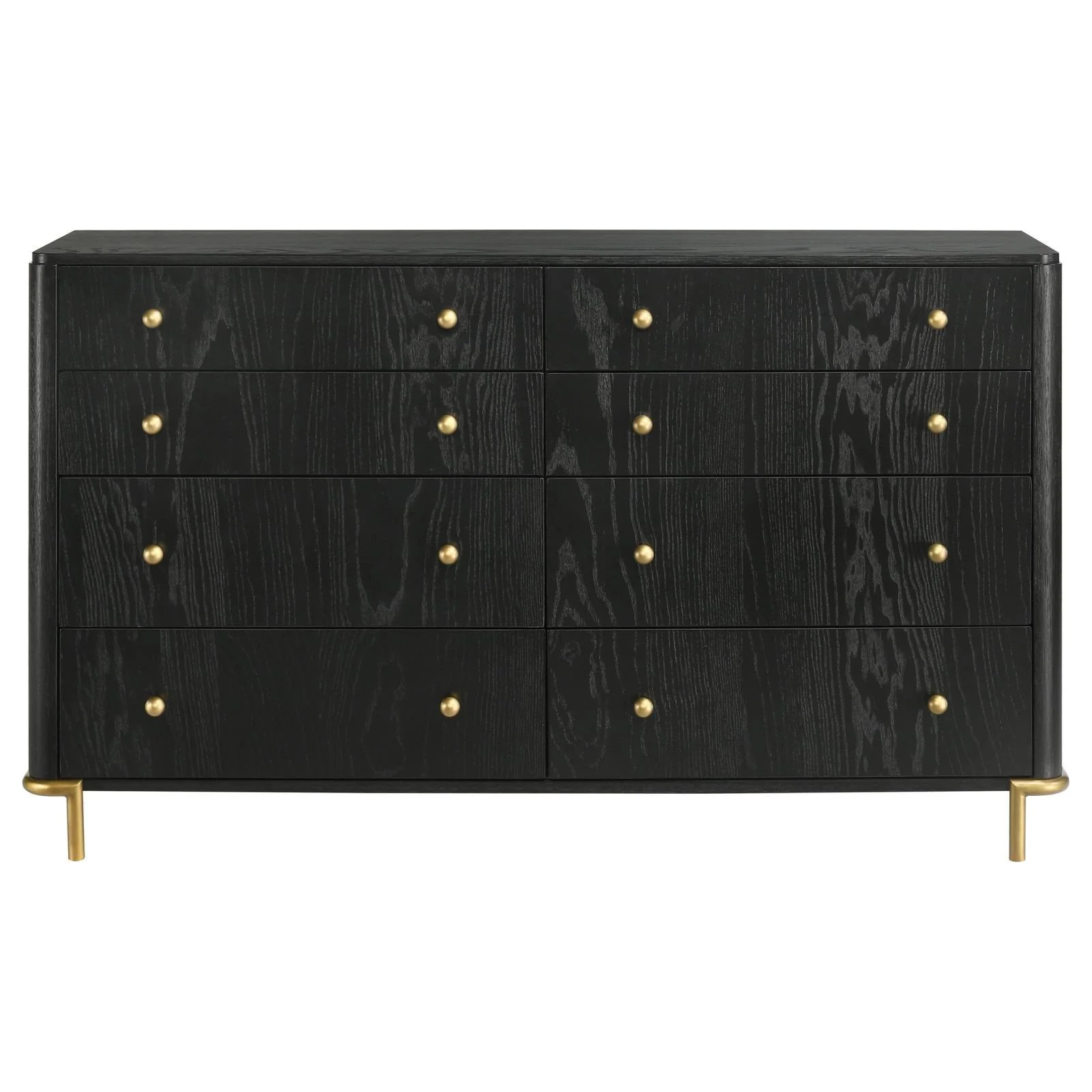 Arini Black 8-drawer Bedroom Dresser - Image 3