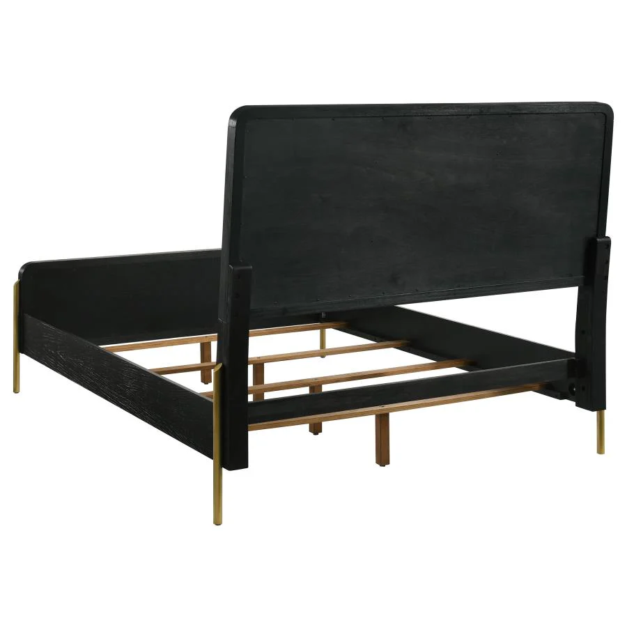 Arini Black and Natural 4-piece Queen Bedroom Set - Image 4
