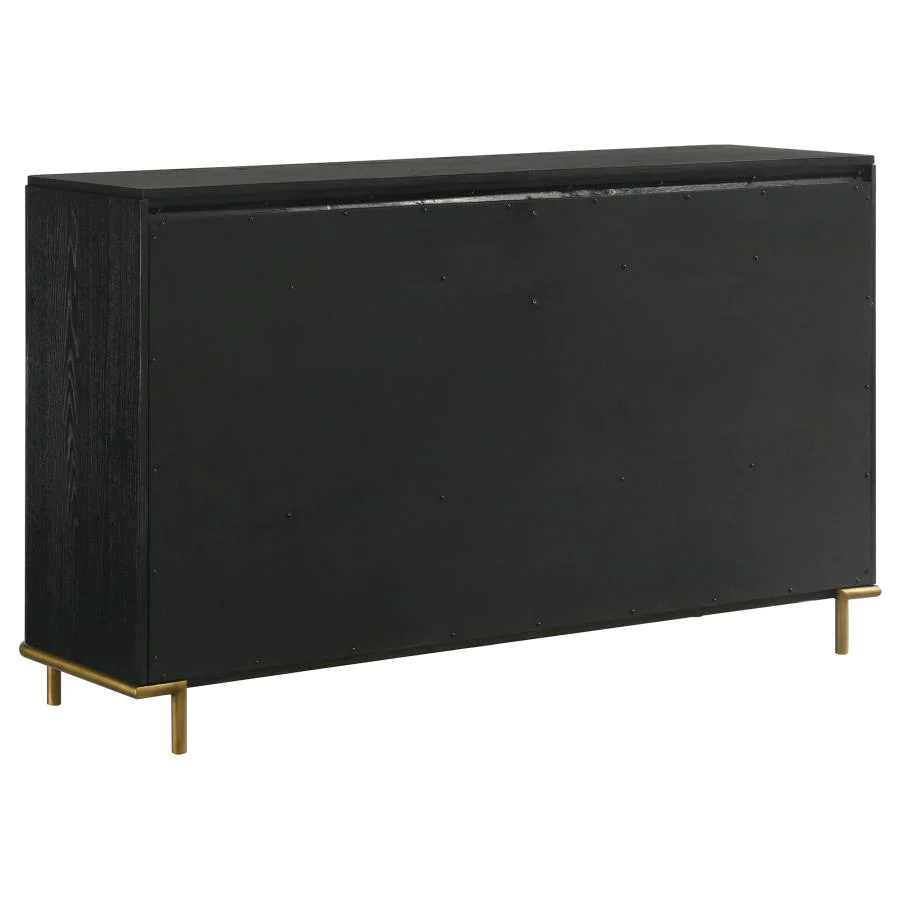 Arini Black and Natural 4-piece Queen Bedroom Set - Image 8