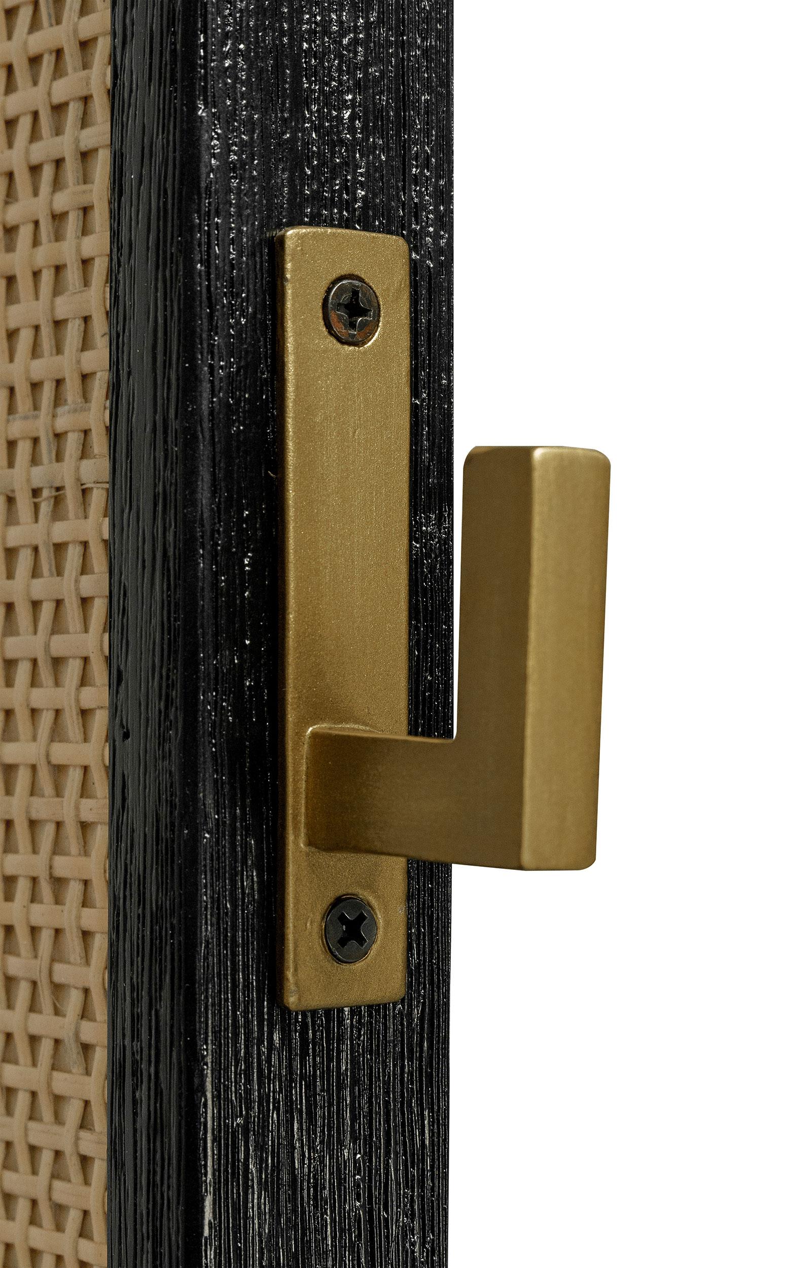 Arini Black Cane Weave Full Length Standing Floor Mirror - Image 10