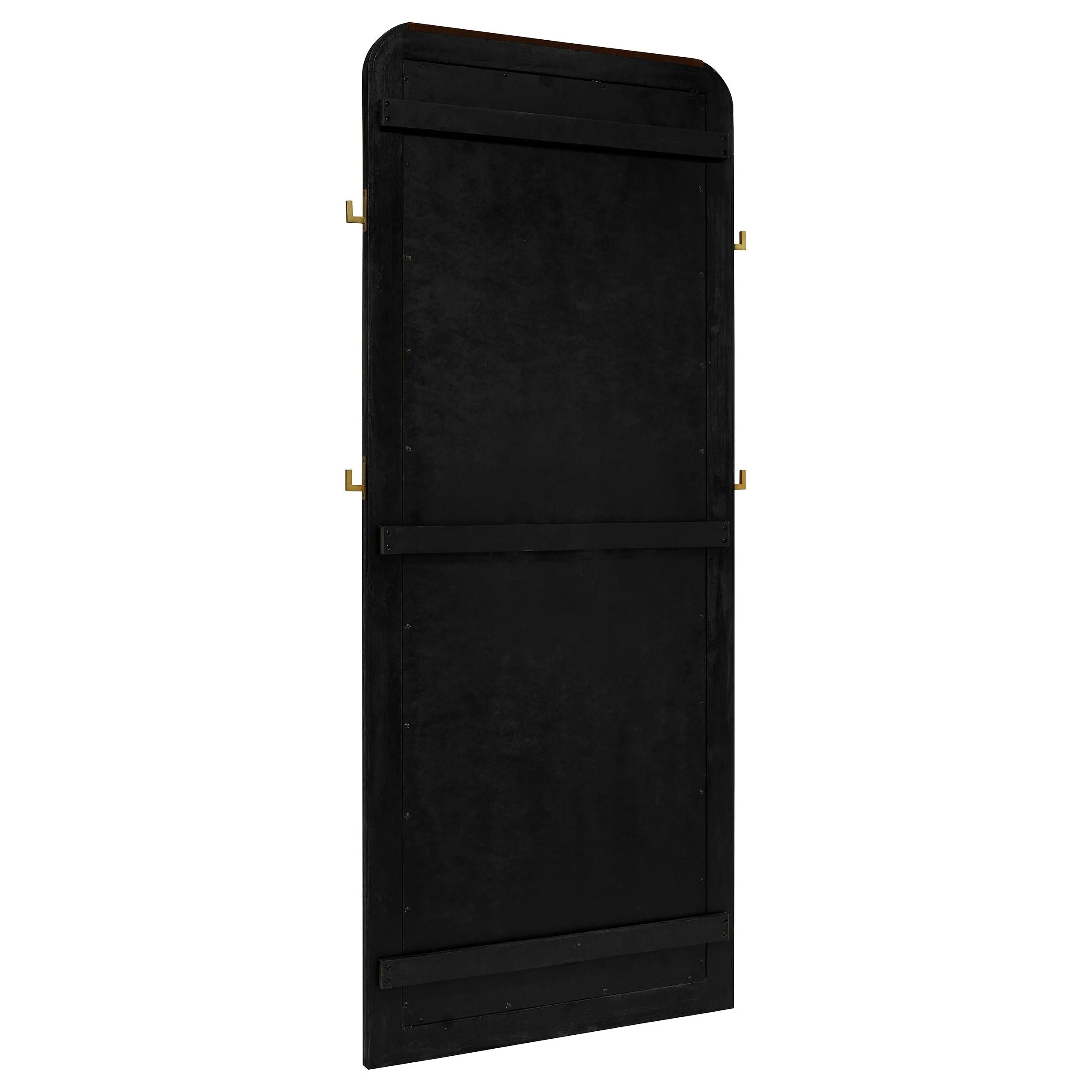 Arini Black Cane Weave Full Length Standing Floor Mirror - Image 6