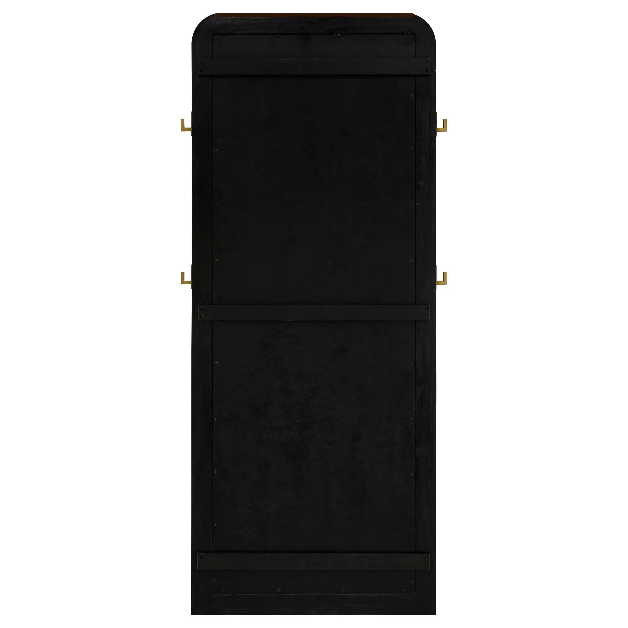 Arini Black Cane Weave Full Length Standing Floor Mirror - Image 7
