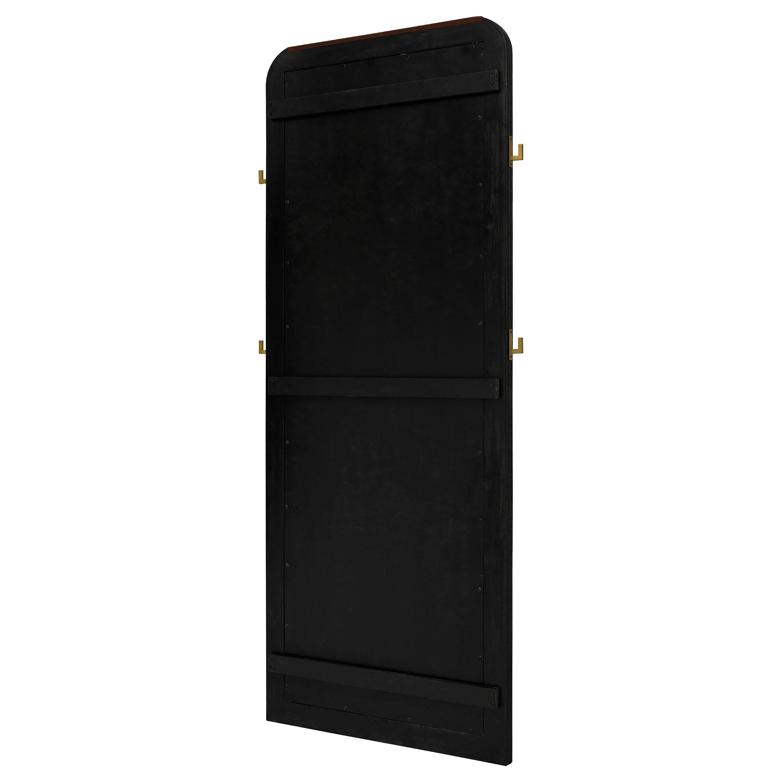 Arini Black Cane Weave Full Length Standing Floor Mirror - Image 8