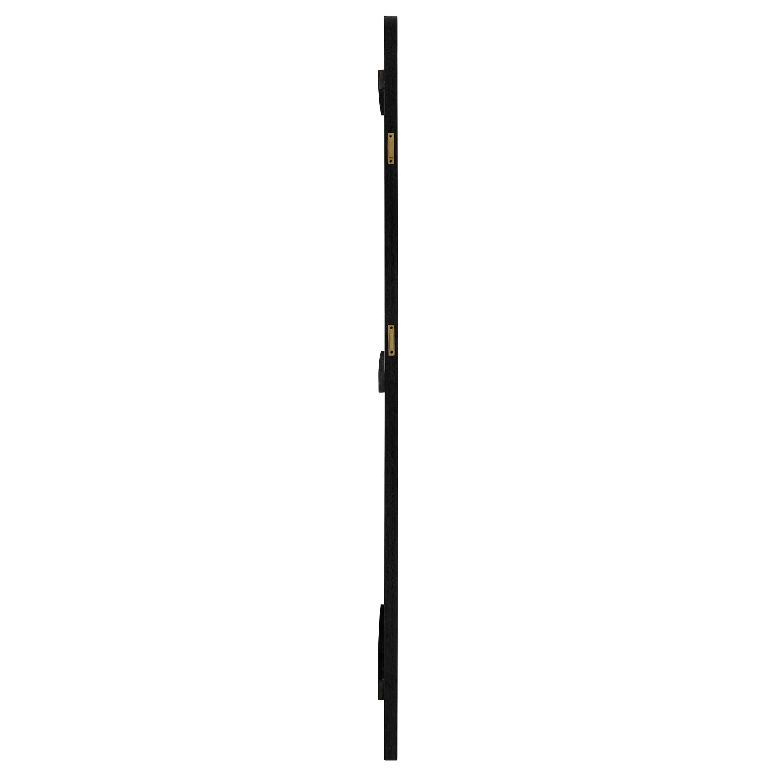Arini Black Cane Weave Full Length Standing Floor Mirror - Image 9