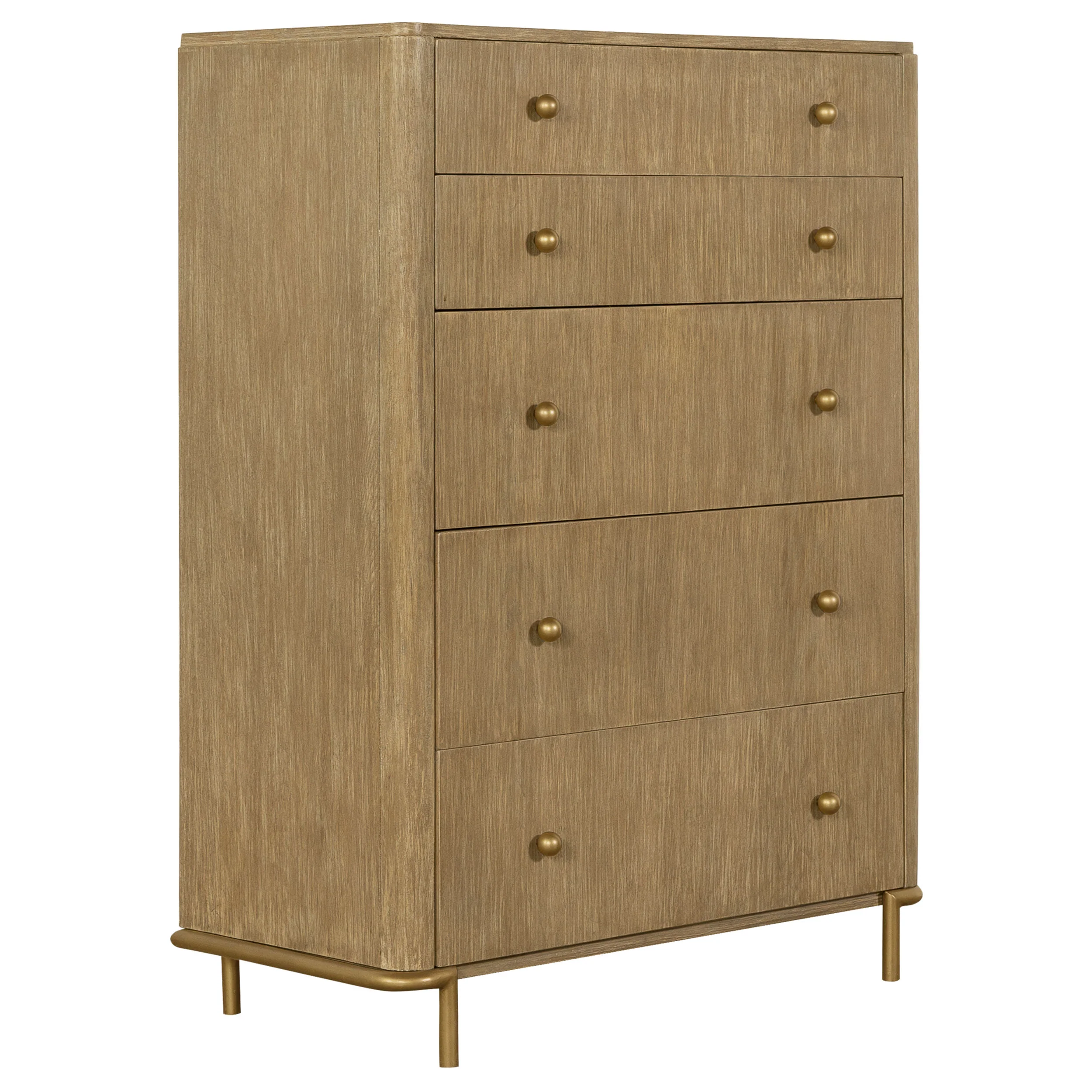 Arini Cream and Sand Wash 5-Piece Eastern King Bedroom Set - Image 12