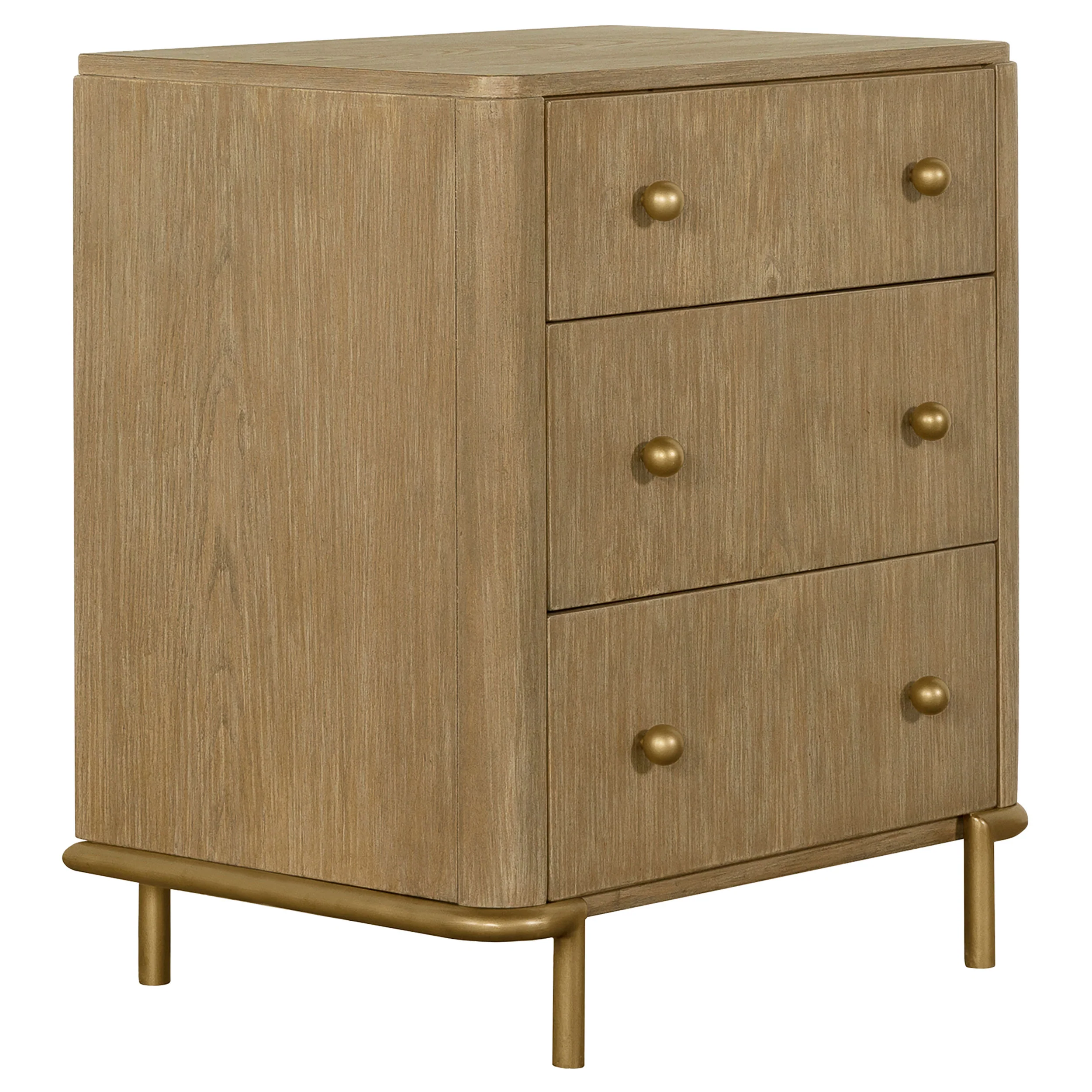 Arini Cream and Sand Wash 5-Piece Eastern King Bedroom Set - Image 5
