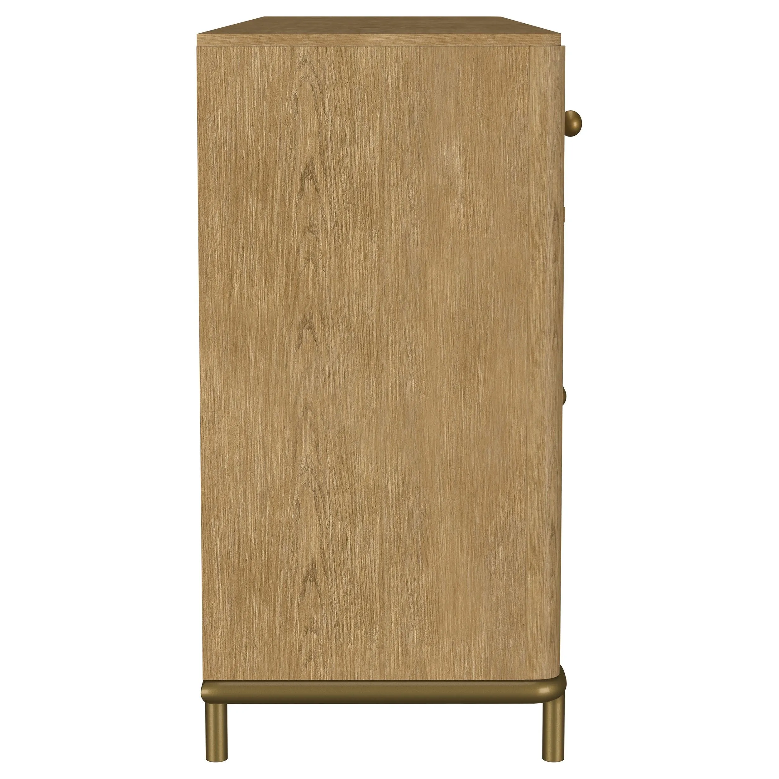 Arini Sand Wash 2-Drawer Cane Door Dining Sideboard Server - Image 10