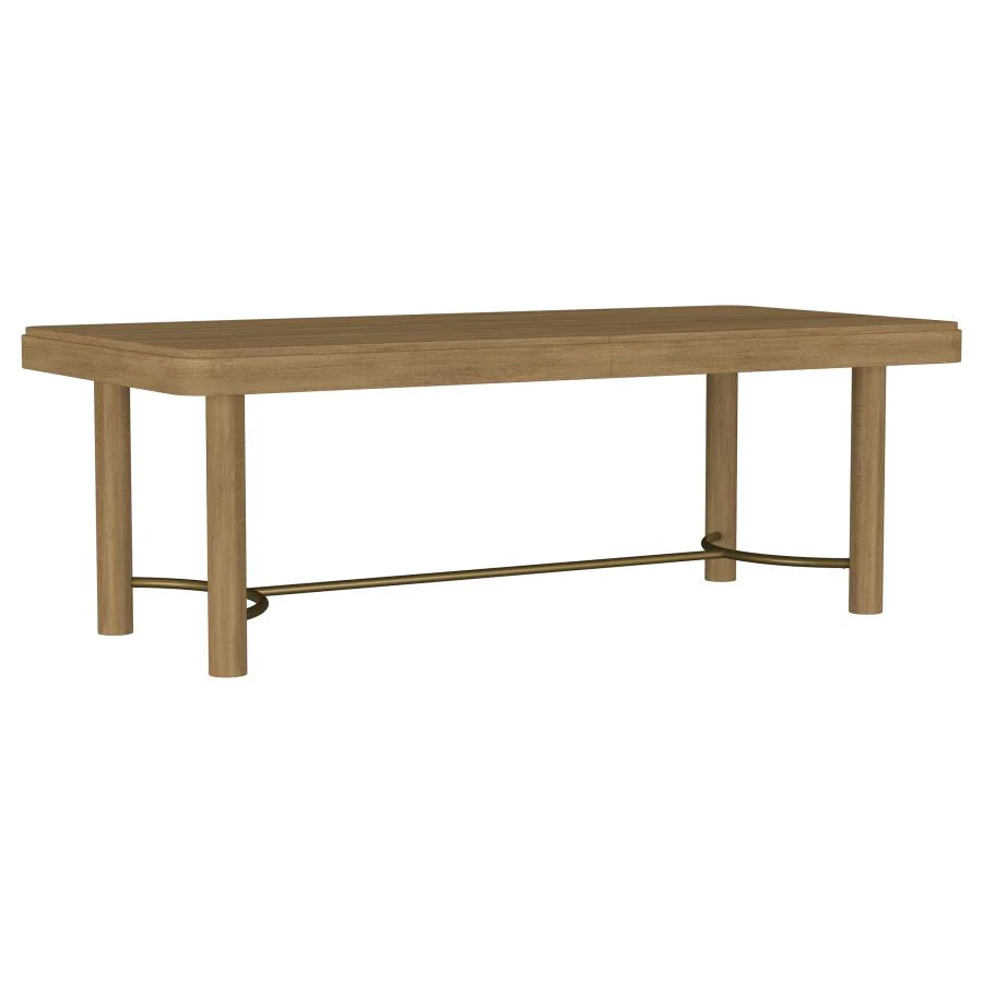 Arini Sand Wash 5-Piece Extension Leaf Dining Table Set - Image 3