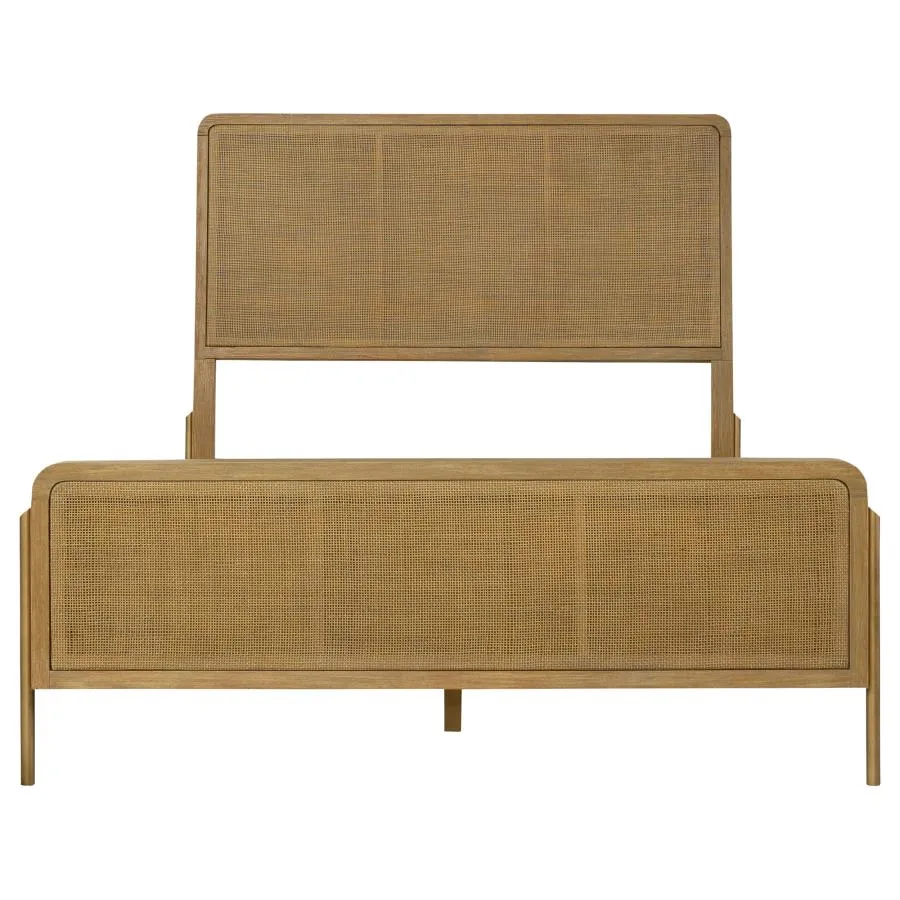 Arini Sand Wash 5-Piece Upholstered Eastern King Bedroom Set - Image 4