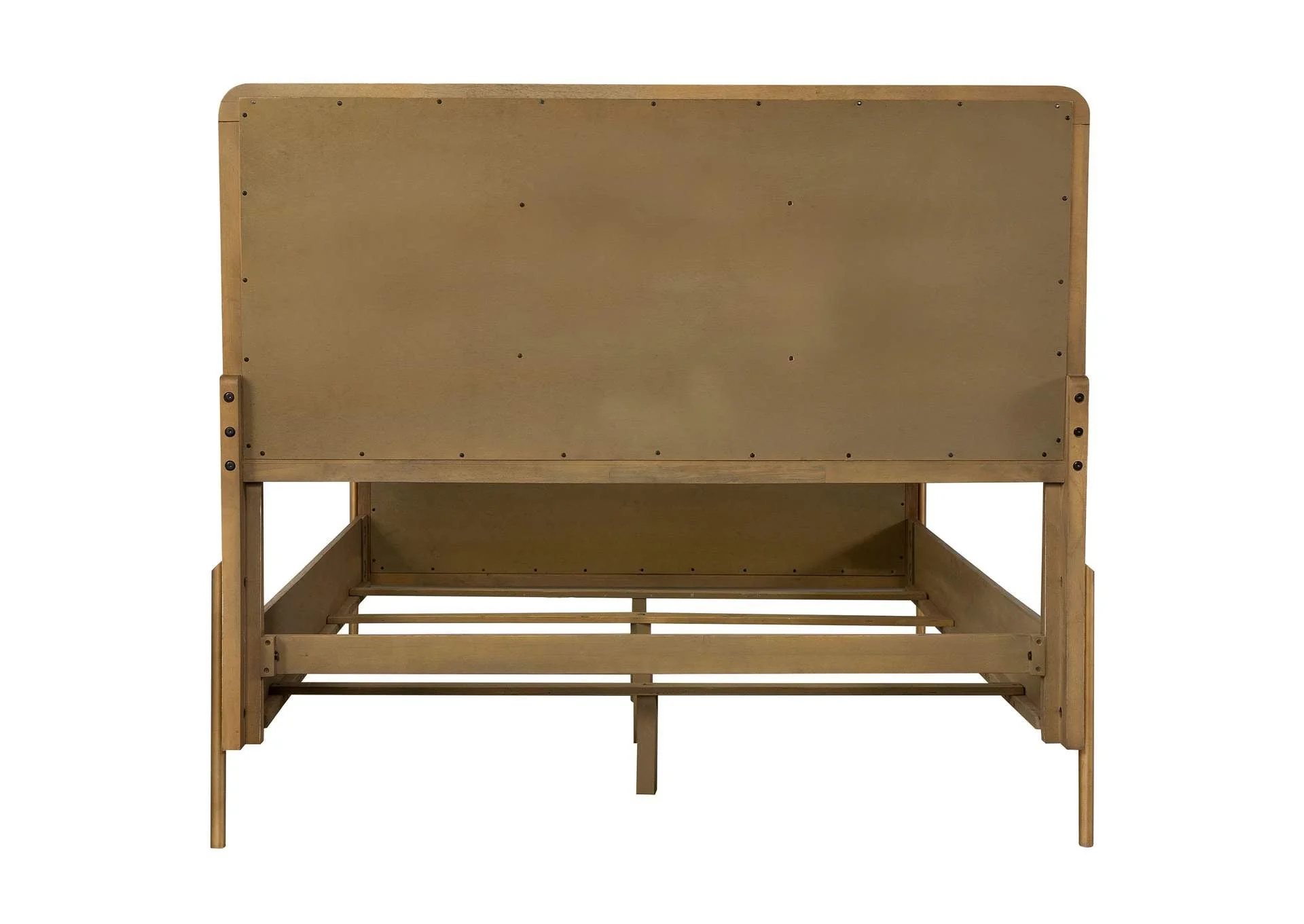 Arini Sand Wash and Natural Rattan California King Panel Bed - Image 5