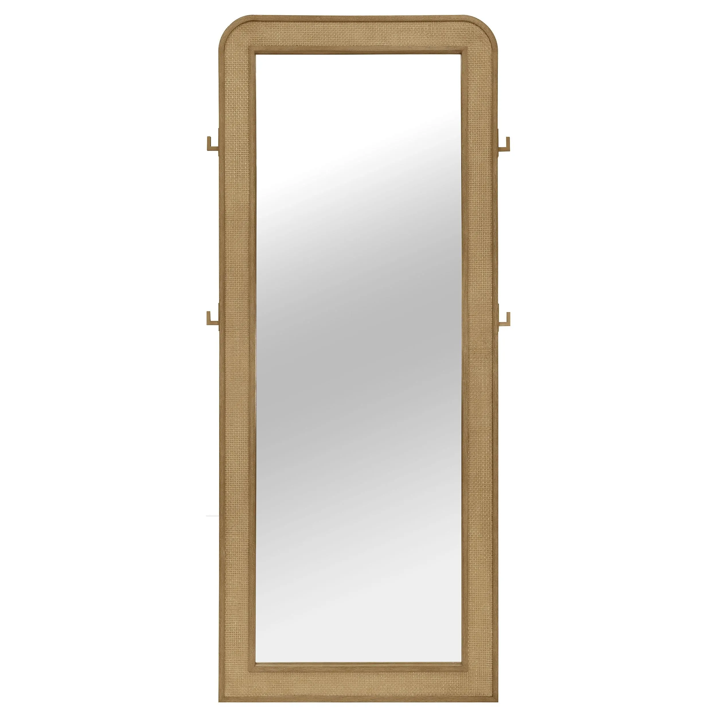 Arini Sand Wash Cane Weave Full Length Standing Floor Mirror - Image 2