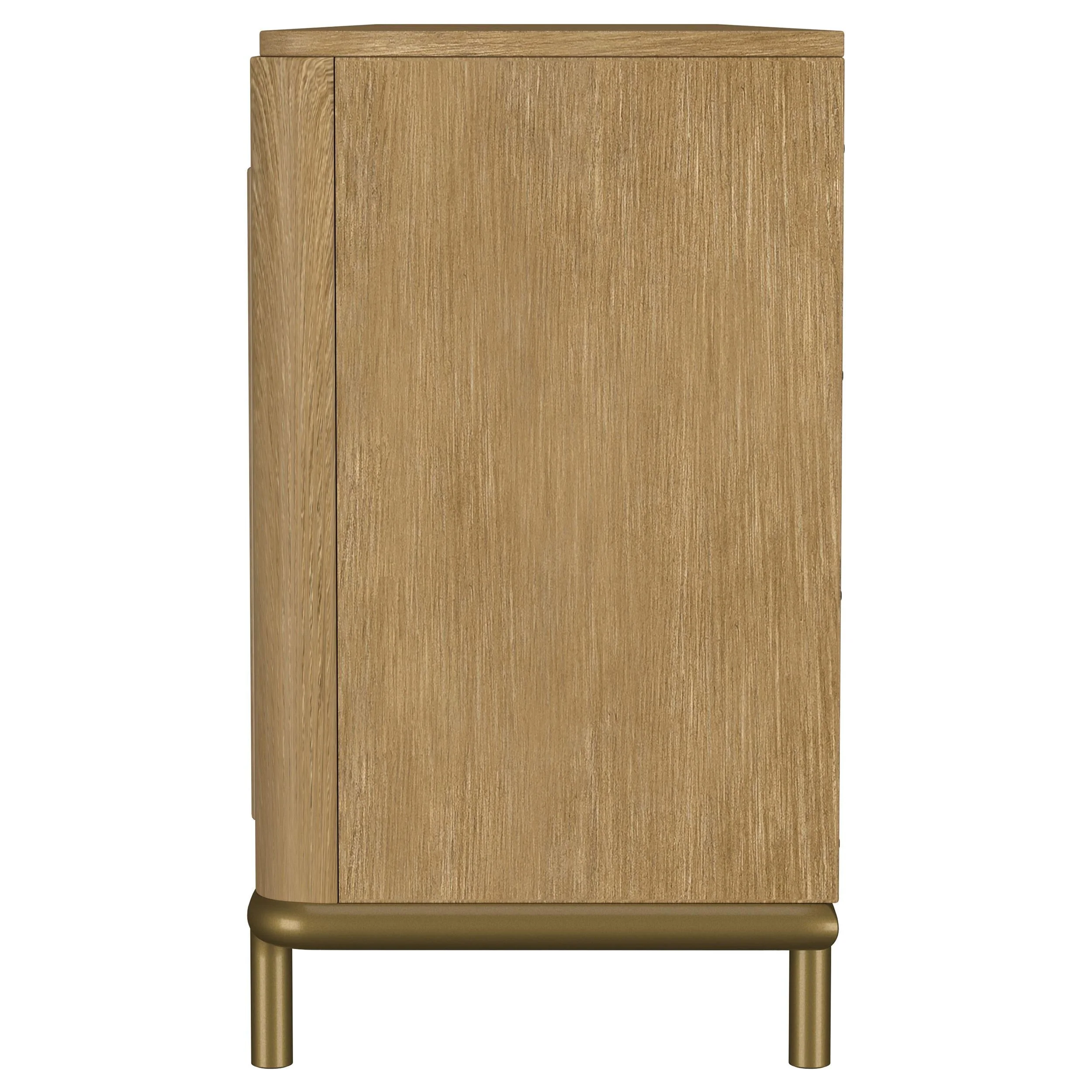 Arini Sand Wash Rattan Cane 2-door TV Stand Media Console - Image 5