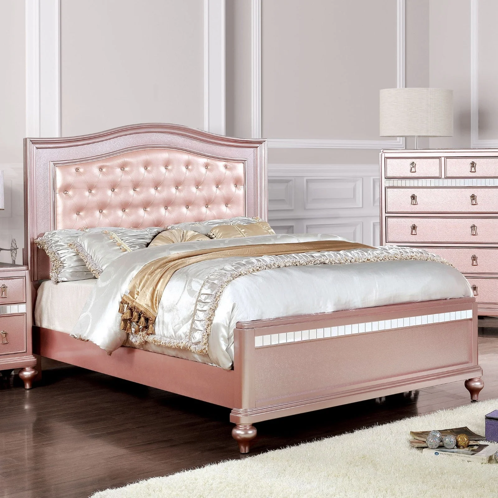 Ariston Rose Gold Full Bed