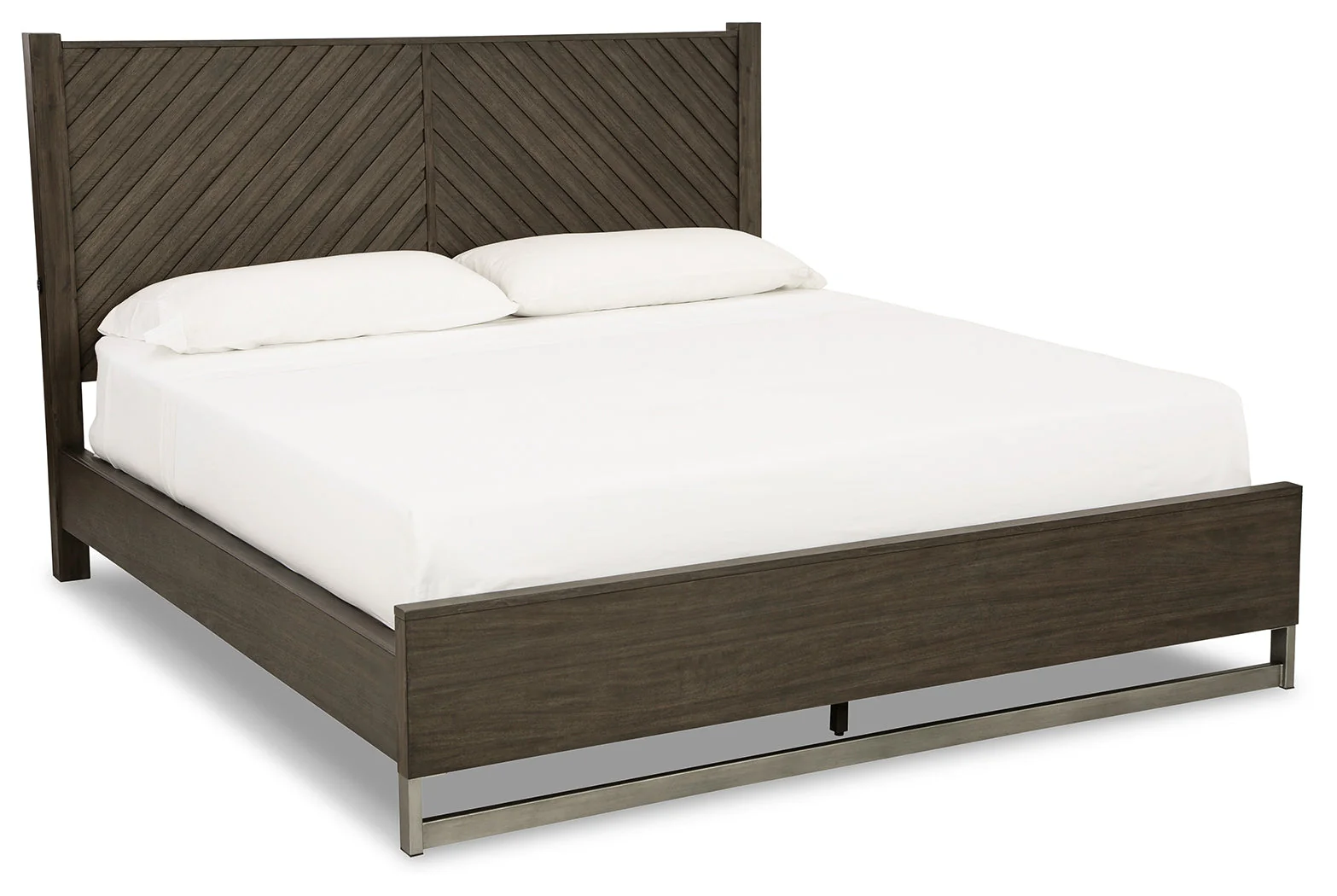 Arkenton Grayish Brown California King Panel Bed - Image 2