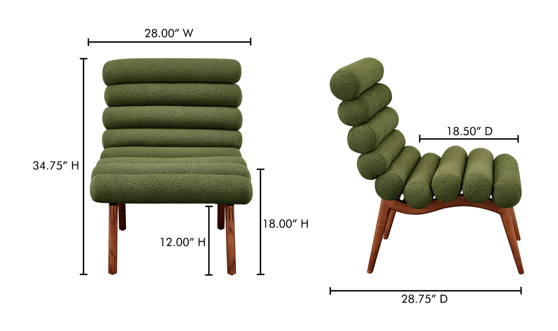 Arlo Accent Chair Dark Green - Image 6