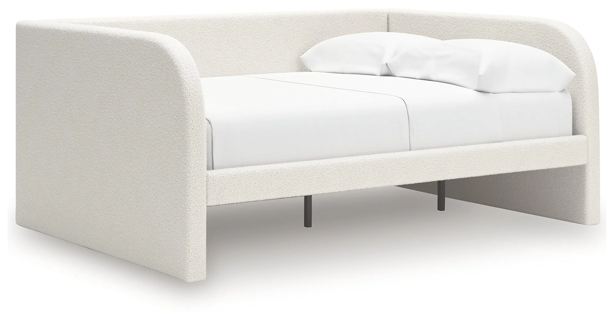 Arloster Tan/White Full Upholstered Day Bed - Image 2