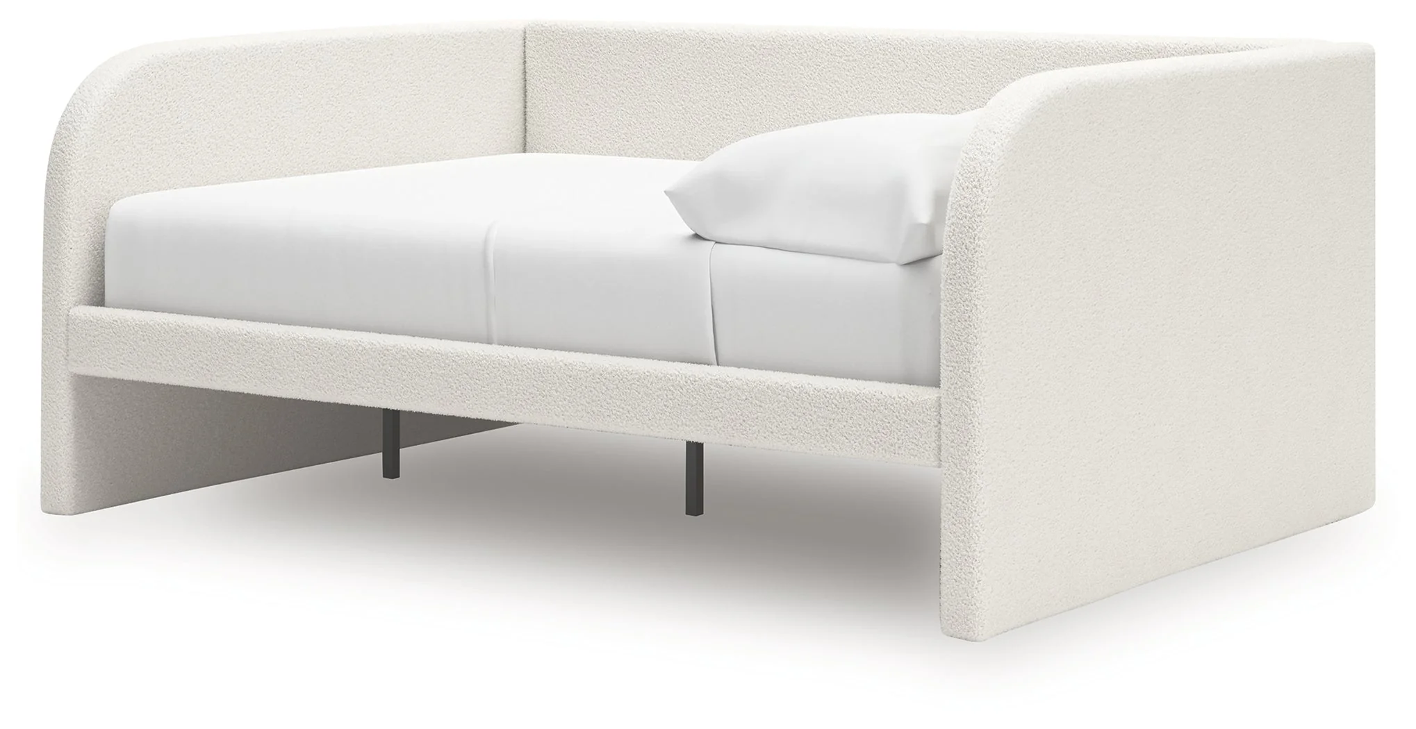 Arloster Tan/White Full Upholstered Day Bed - Image 3