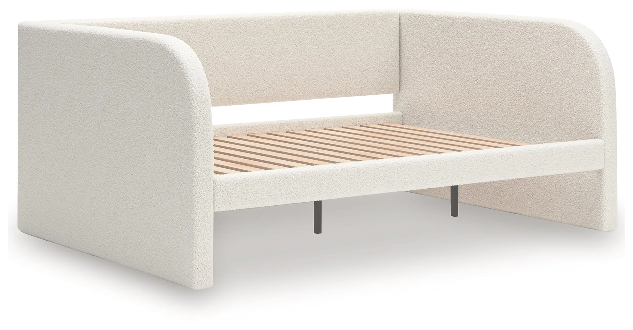 Arloster Tan/White Full Upholstered Day Bed - Image 4