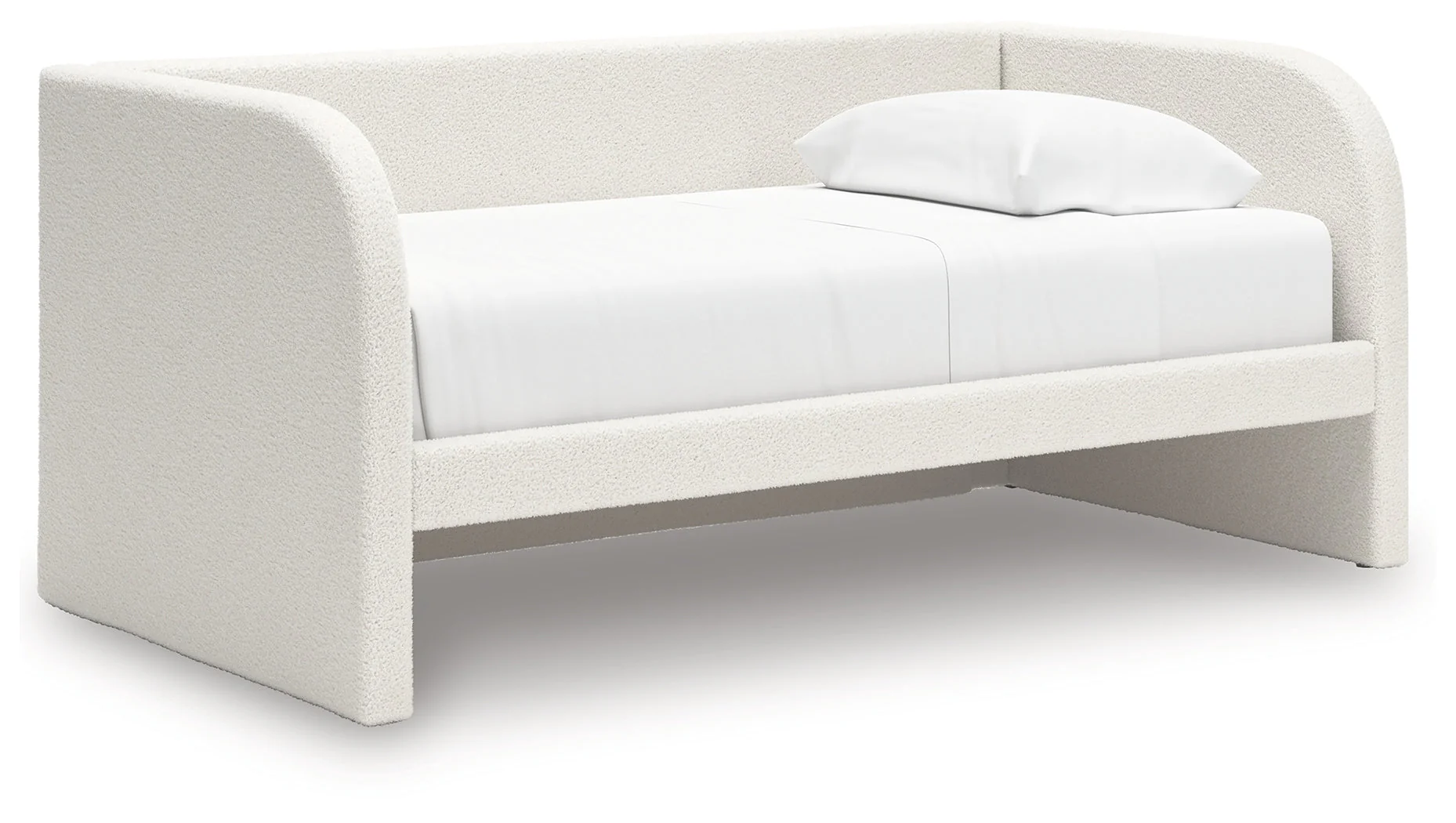Arloster Tan/White Twin Upholstered Day Bed - Image 2