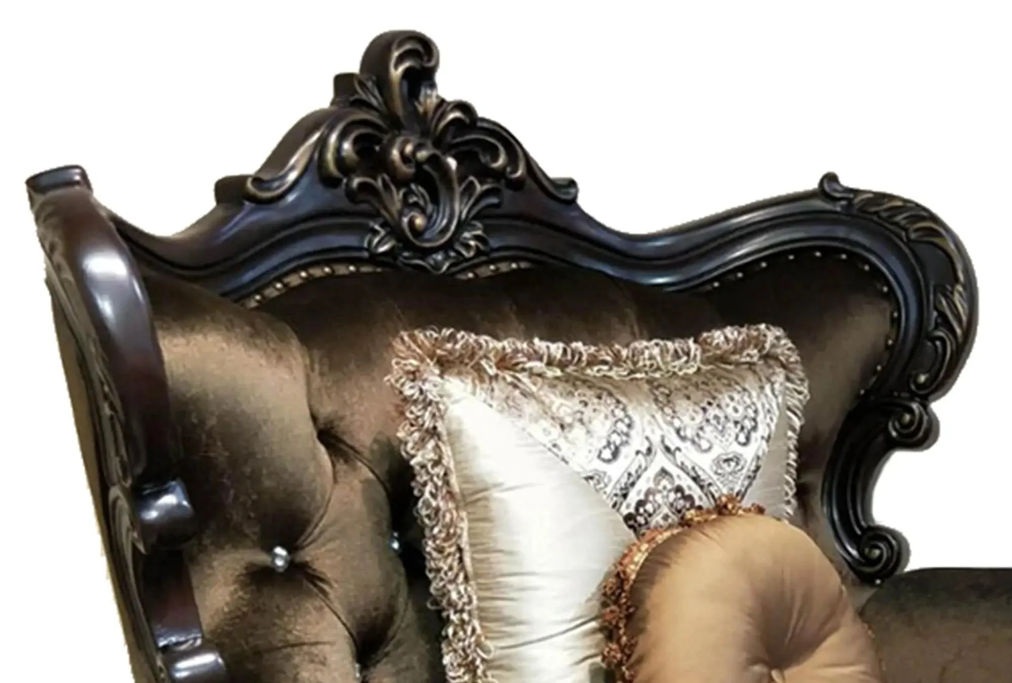 Aroma Cherry Finish Wood Traditional Style Chair - Image 2