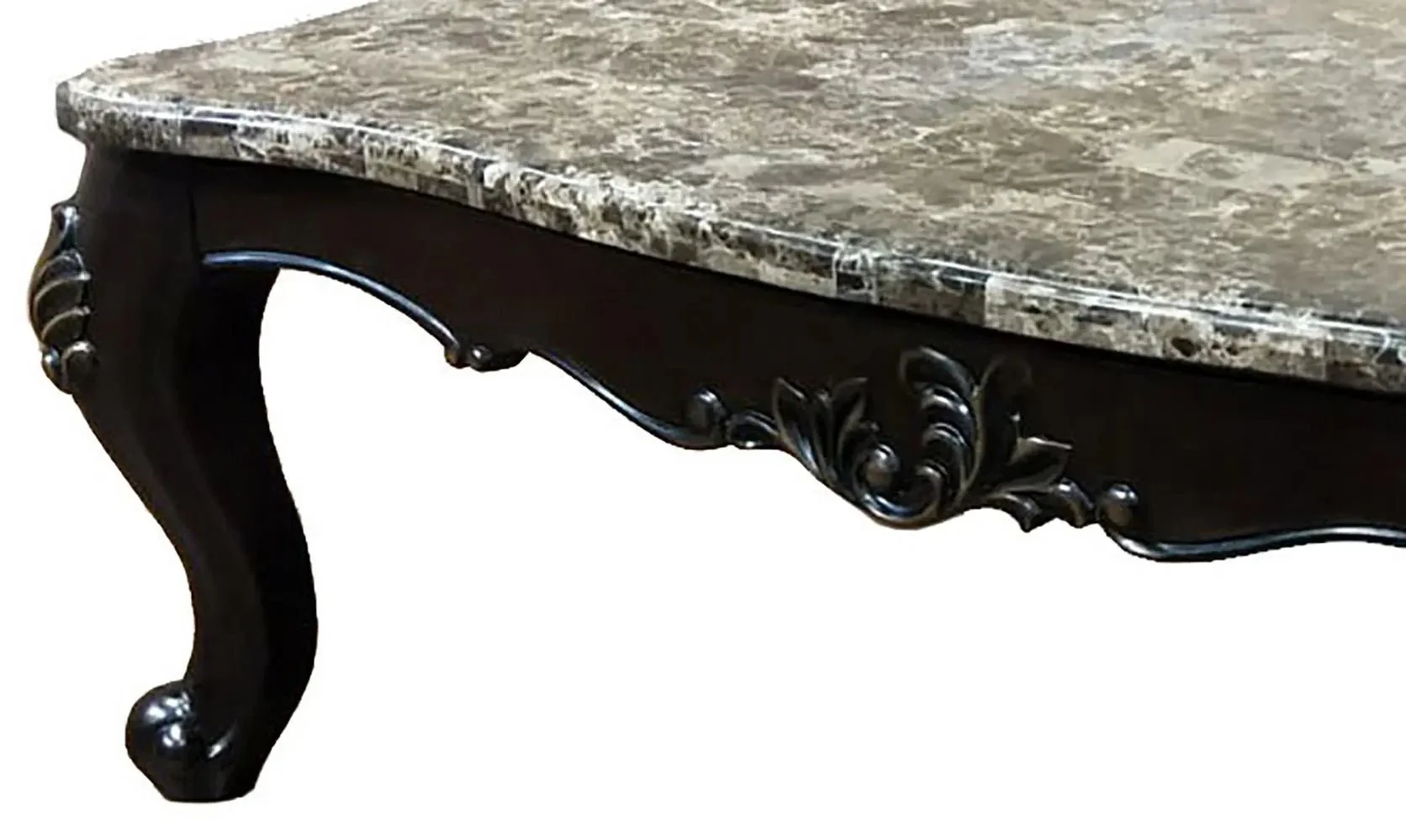 Aroma Cherry Finish Wood Traditional Style Coffee Table - Image 3