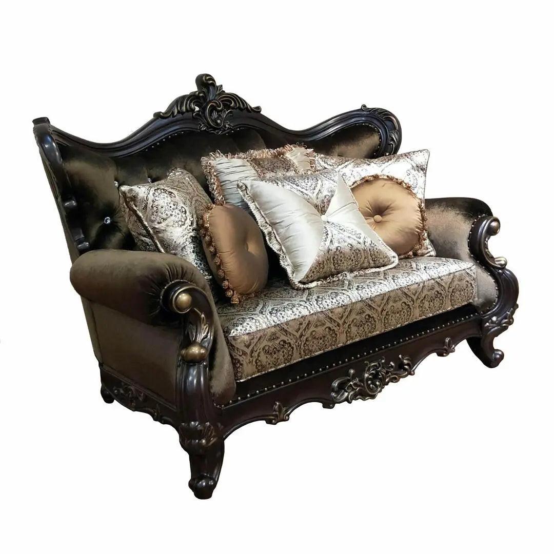 Aroma Traditional Cherry Wood Finish Living Room Set - Image 6