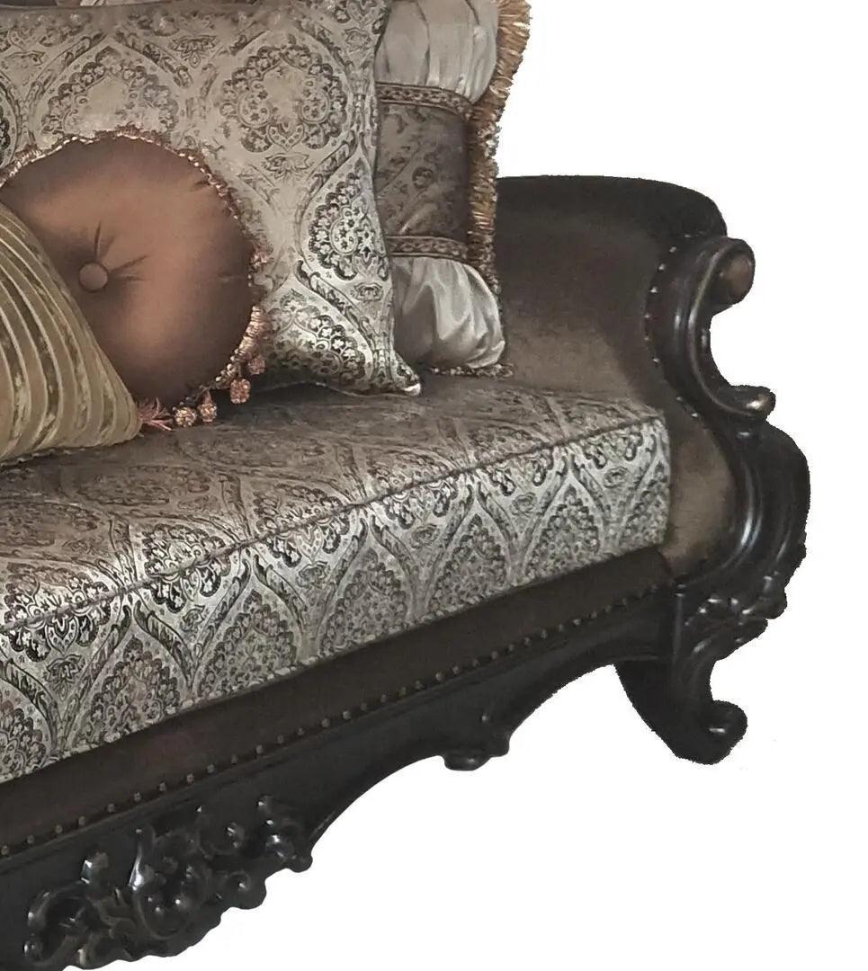 Aroma Traditional Cherry Wood Finish Living Room Set - Image 8