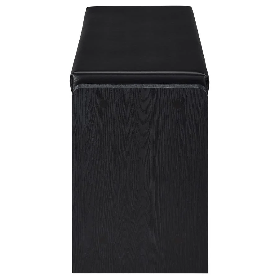 Arrington Black Storage Bench - Image 5