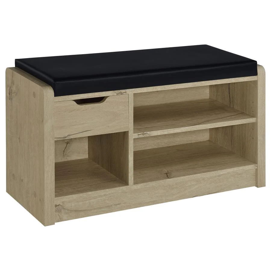 Arrington White Oak Storage Bench - Image 2