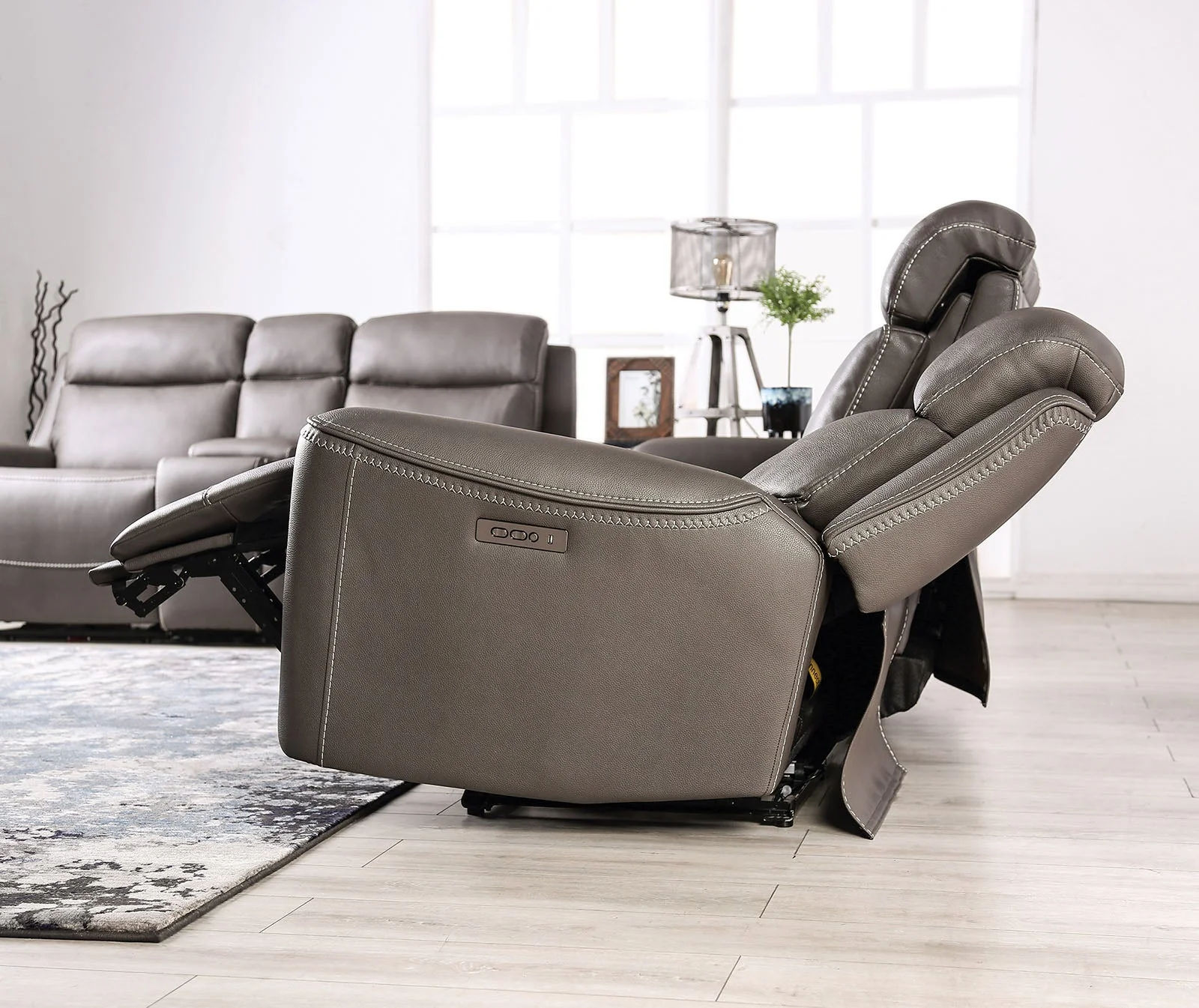 Artemia Gray Power Reclining Sofa & Loveseat - Image 4